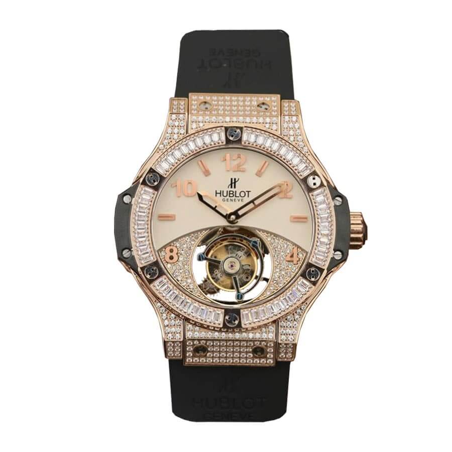 hublot classic fusion tourbillon best edition with diamond rose gold replica