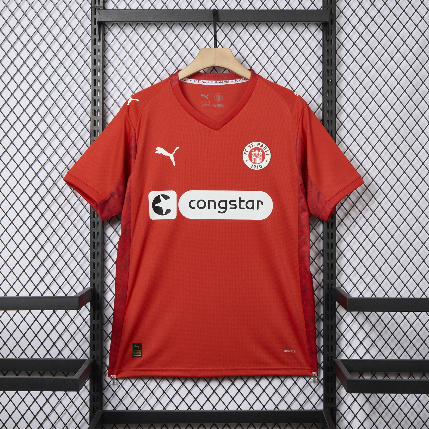 AlphaJersey-St. Pauli 25-26 Fourth Red Jersey - Fans Version