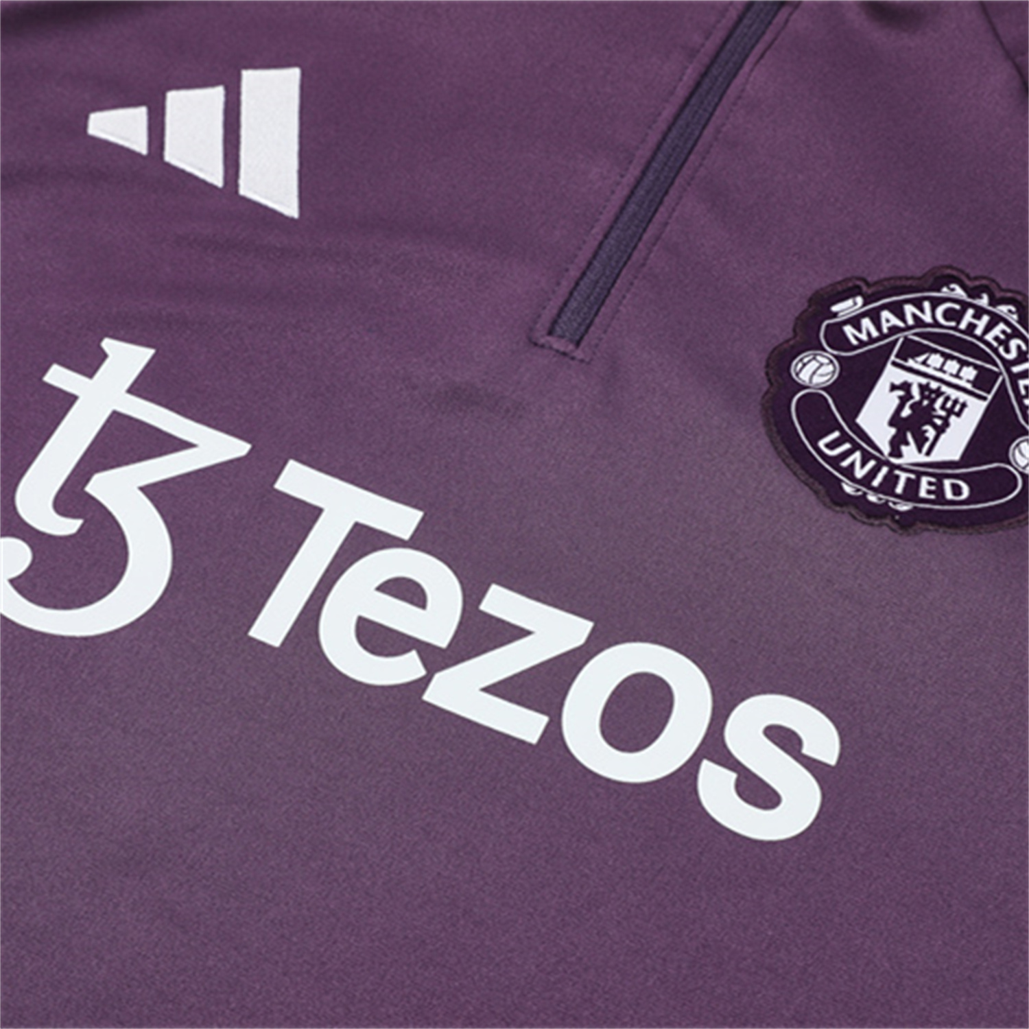 AlphaJersey-Manchester United 25-26 Long Sleeves Training Set - Purple Top & Black Pants