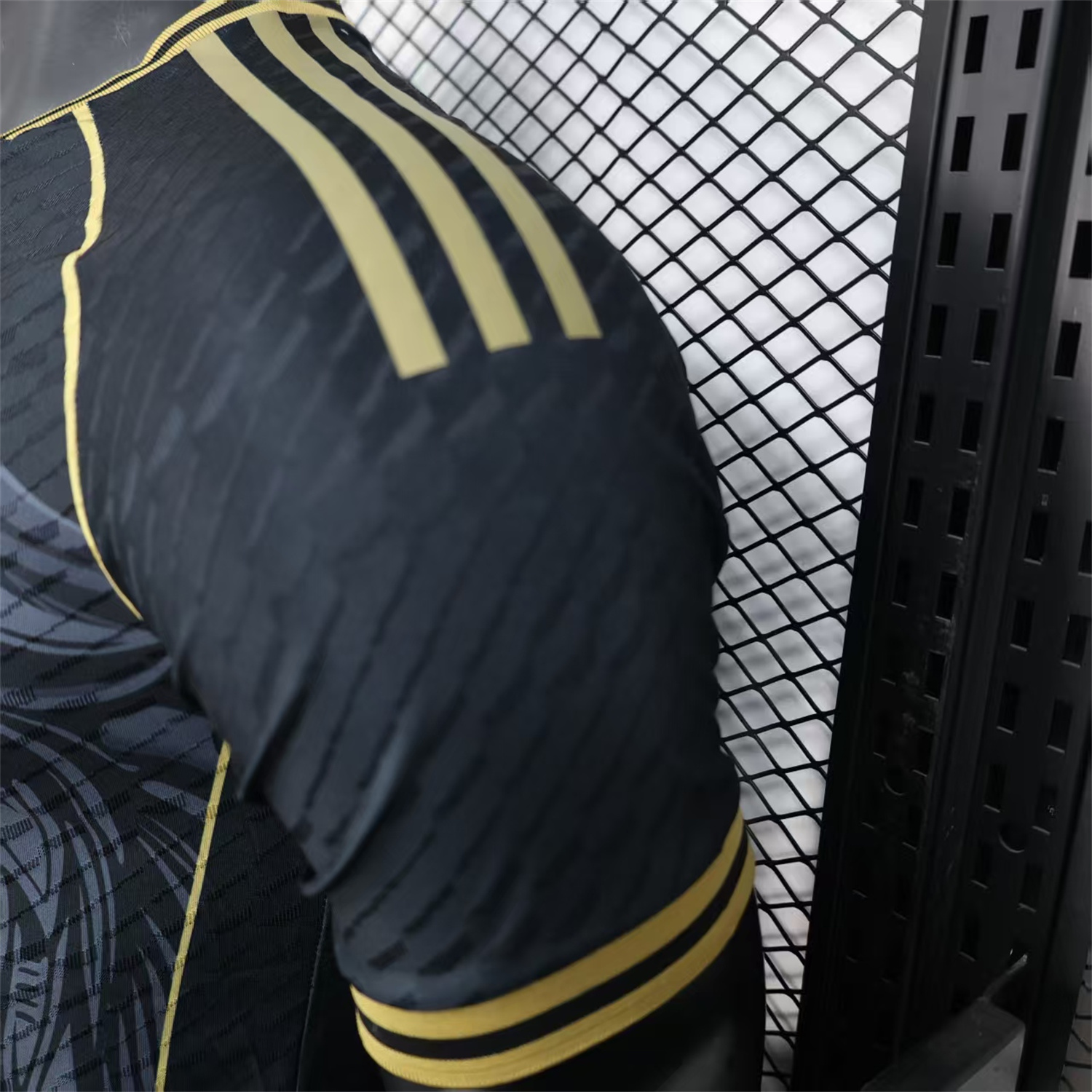 AlphaJersey-Mexico 25-26 Grey Eagle Sketch Black Gold Special Jersey - Player Version