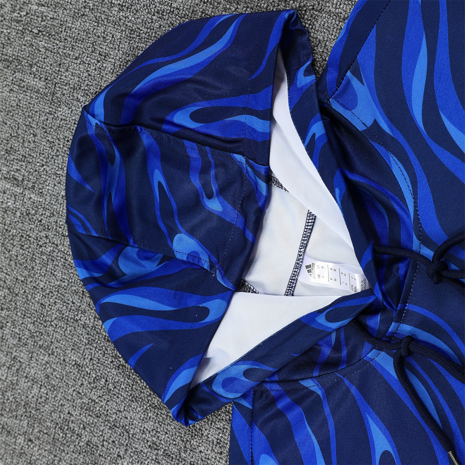 AlphaJersey-Real Madrid 25-26 Training Hoodie Set - Blue Hoodie and Deep Blue Pants