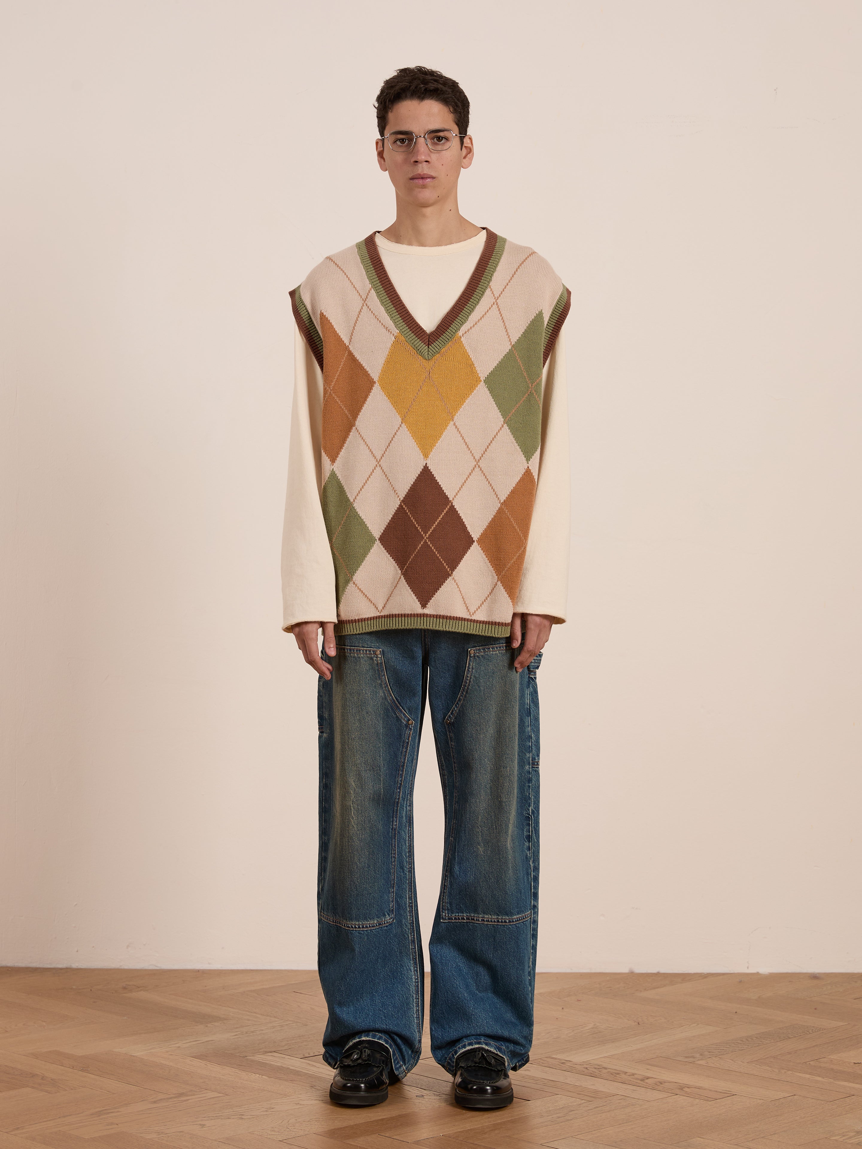 Argyle Knit Vest | Modern Menswear by yycbvcnbmmnbm