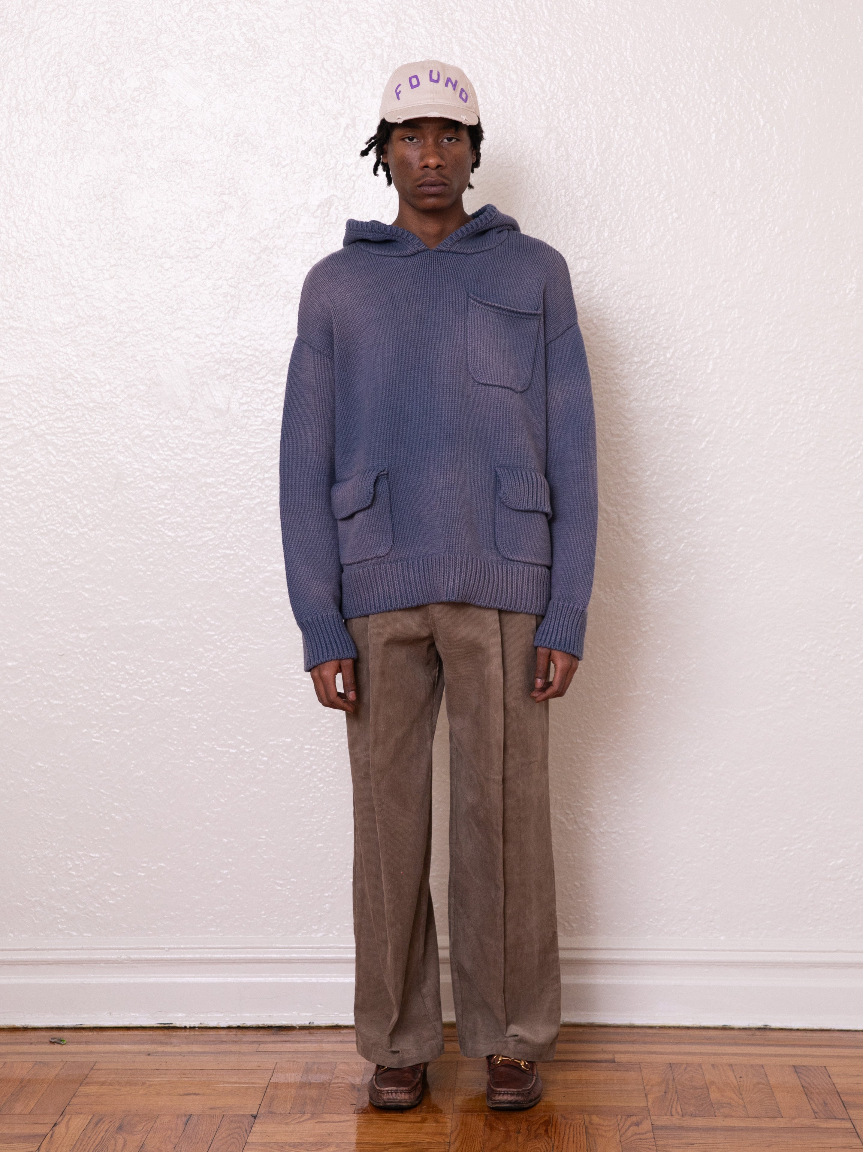 Faded Knit Pocket Hoodie | Modern Menswear by yycbvcnbmmnbm