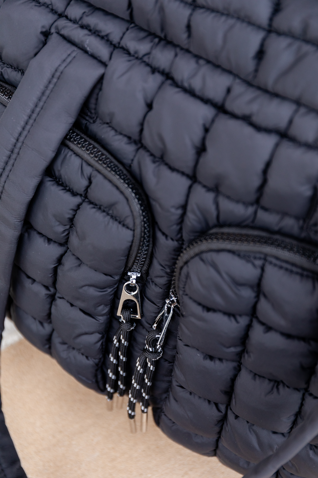 Haylie Black Quilted Weekender Bag | Elegant Women's Fashion by coolavocek