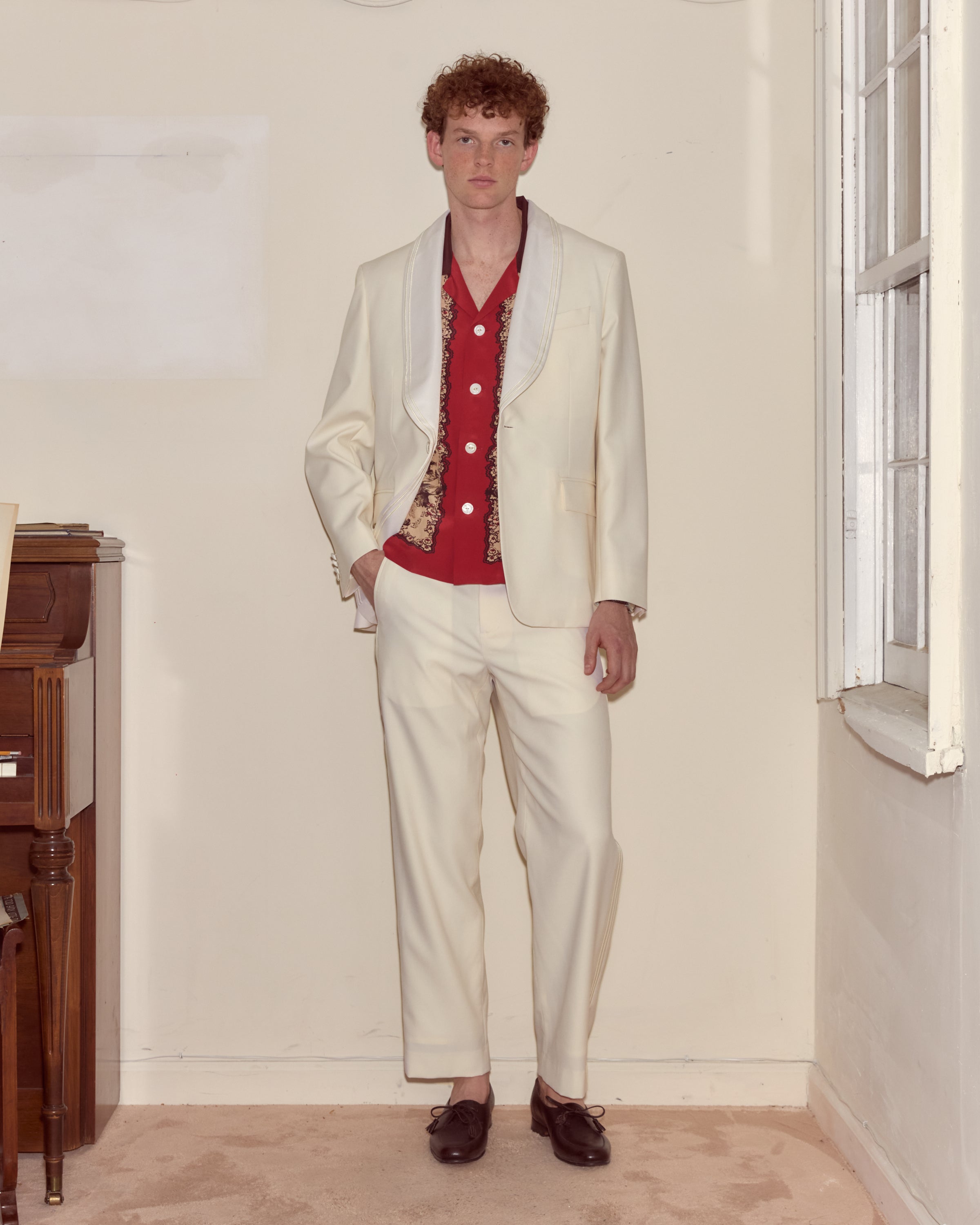 Meringue Shawl Collar Tuxedo Jacket | Modern Menswear by yycbvcnbmmnbm