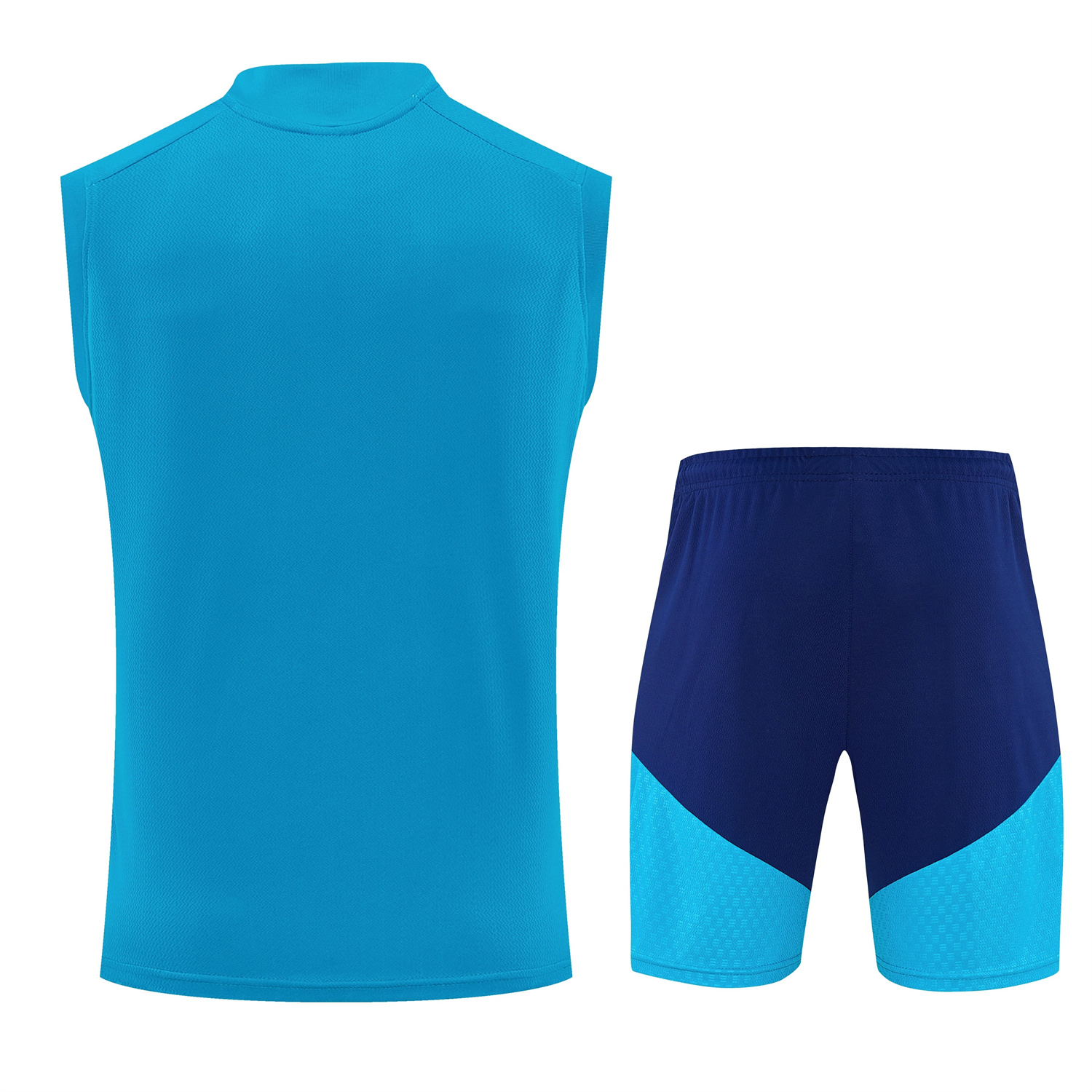 AlphaJersey-Spain 2026 Vest Training Set - Lake Blue Vest and Dark Blue Shorts