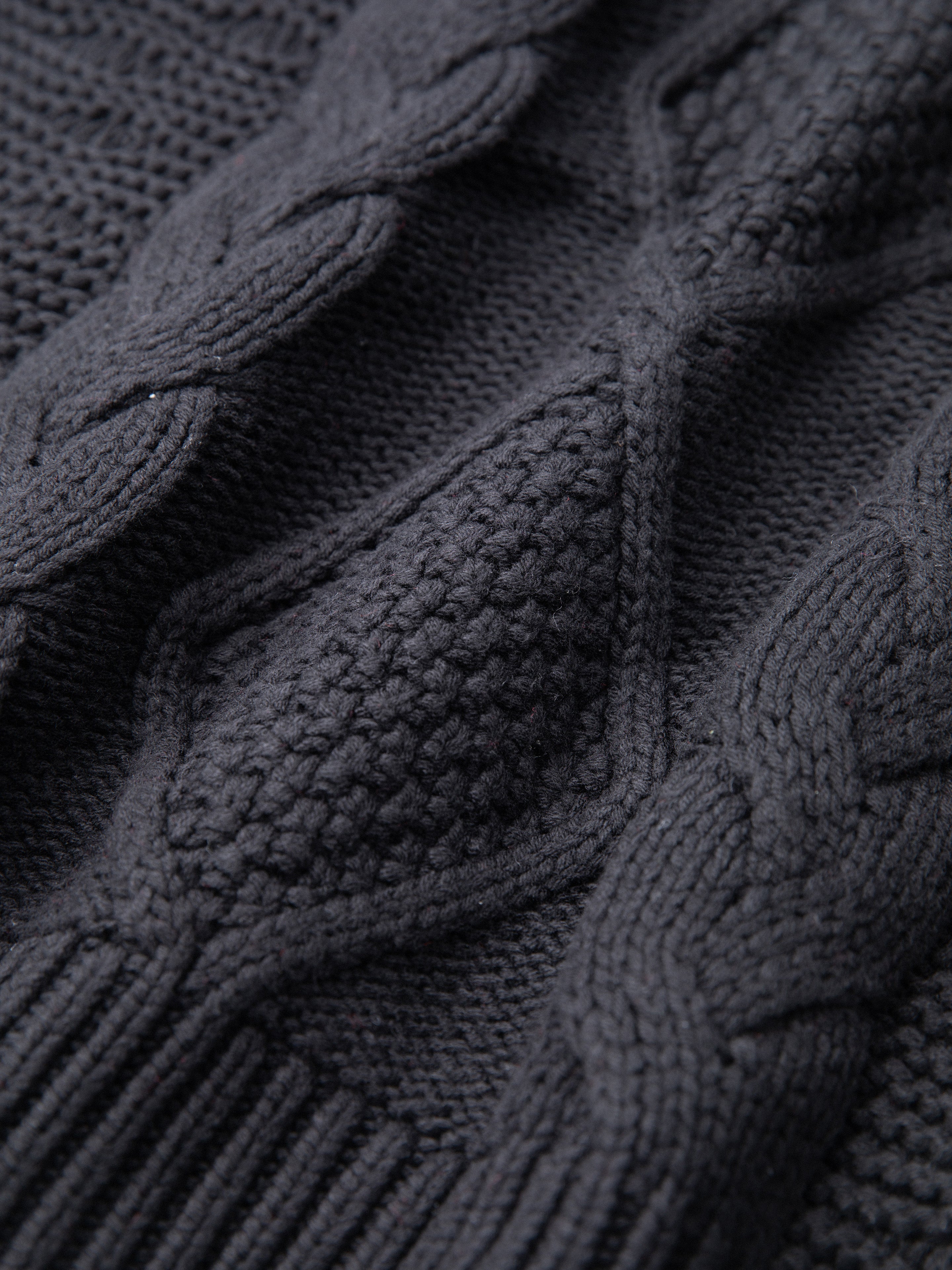 Zip Up Cable Knit Hoodie | Modern Menswear by yycbvcnbmmnbm
