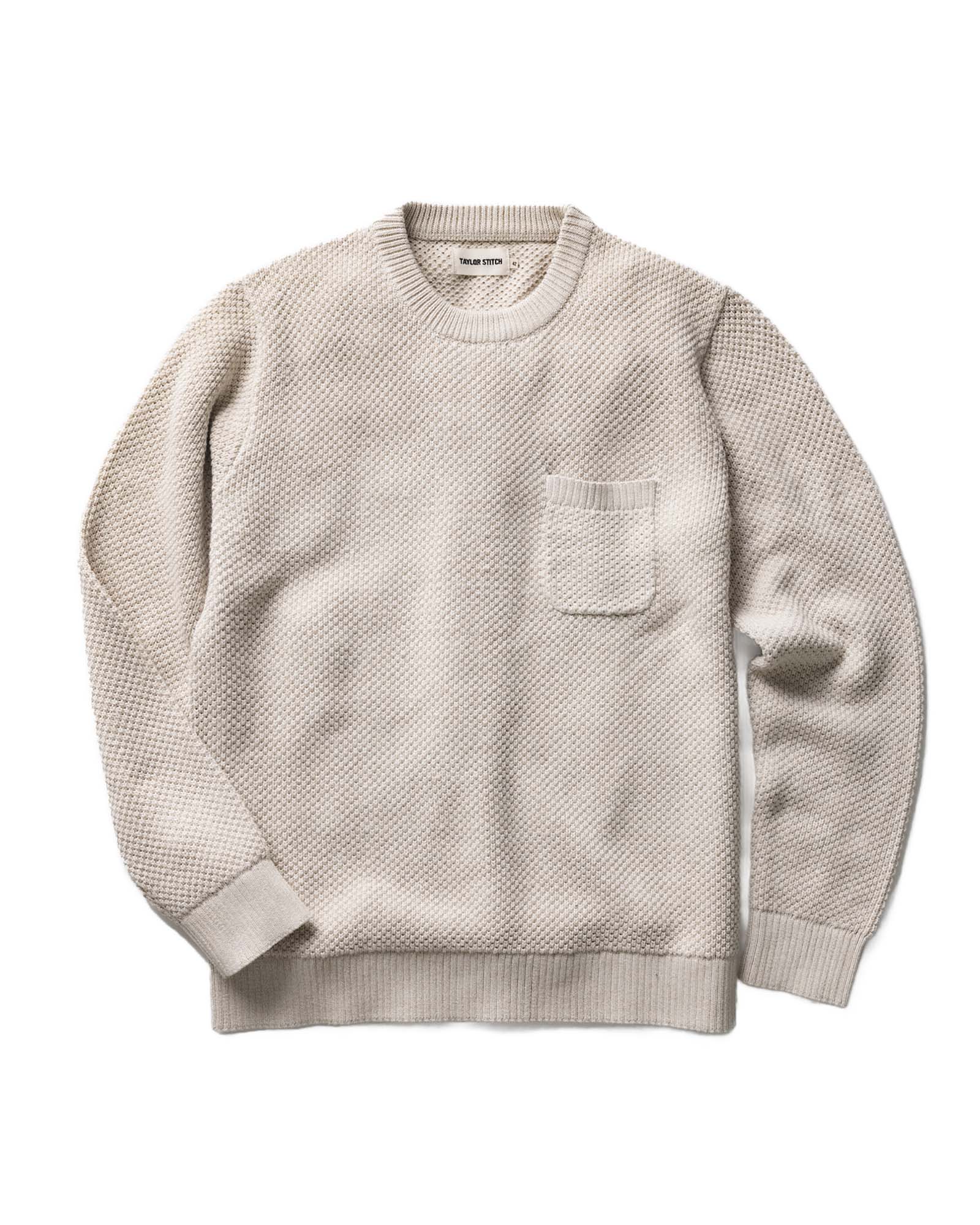 The Crawford Crew Sweater in Marled Natural | Modern Menswear by yycbvcnbmmnbm