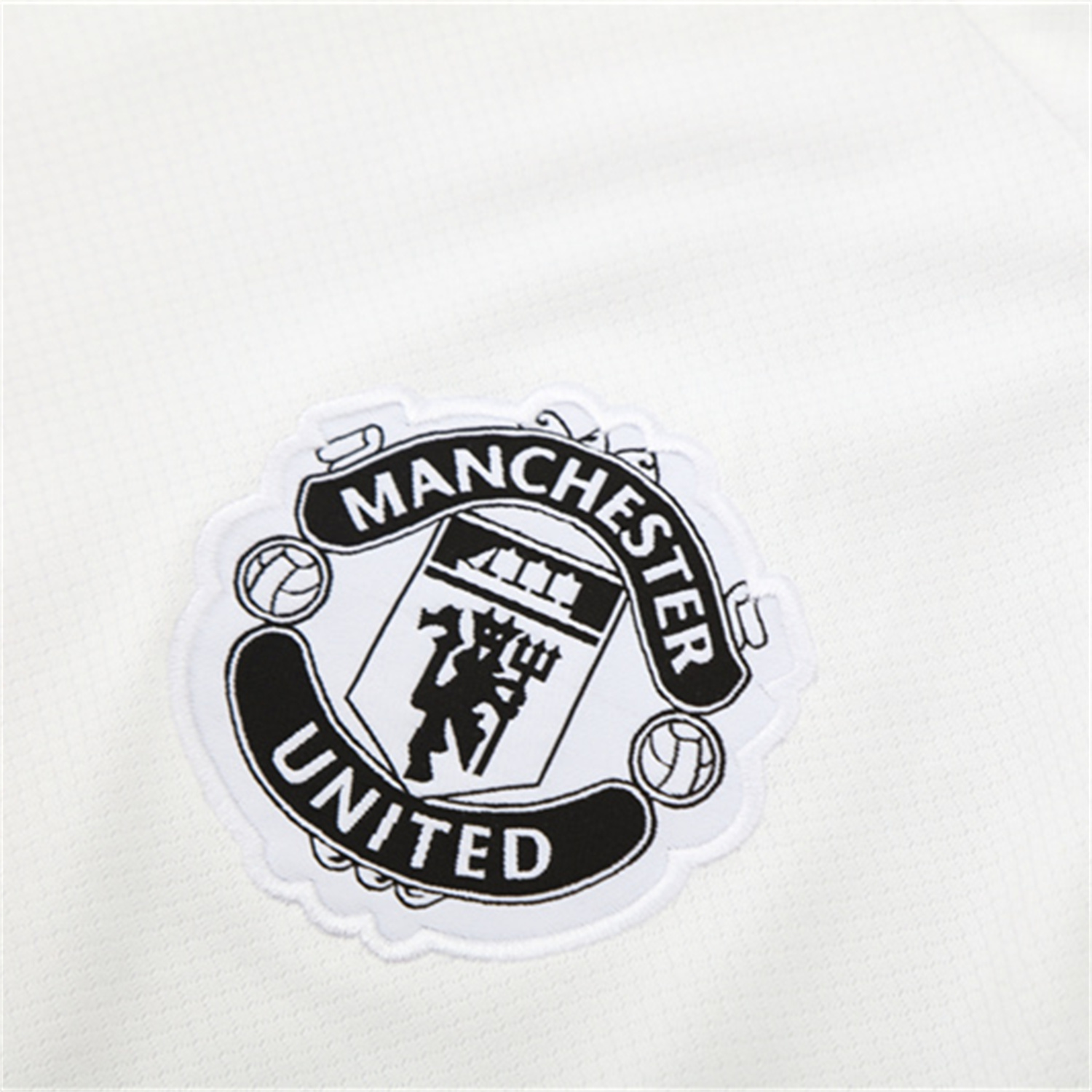AlphaJersey-Manchester United 25-26 Kids Short-Sleeve Training Set - White Purple Top & Black Shorts