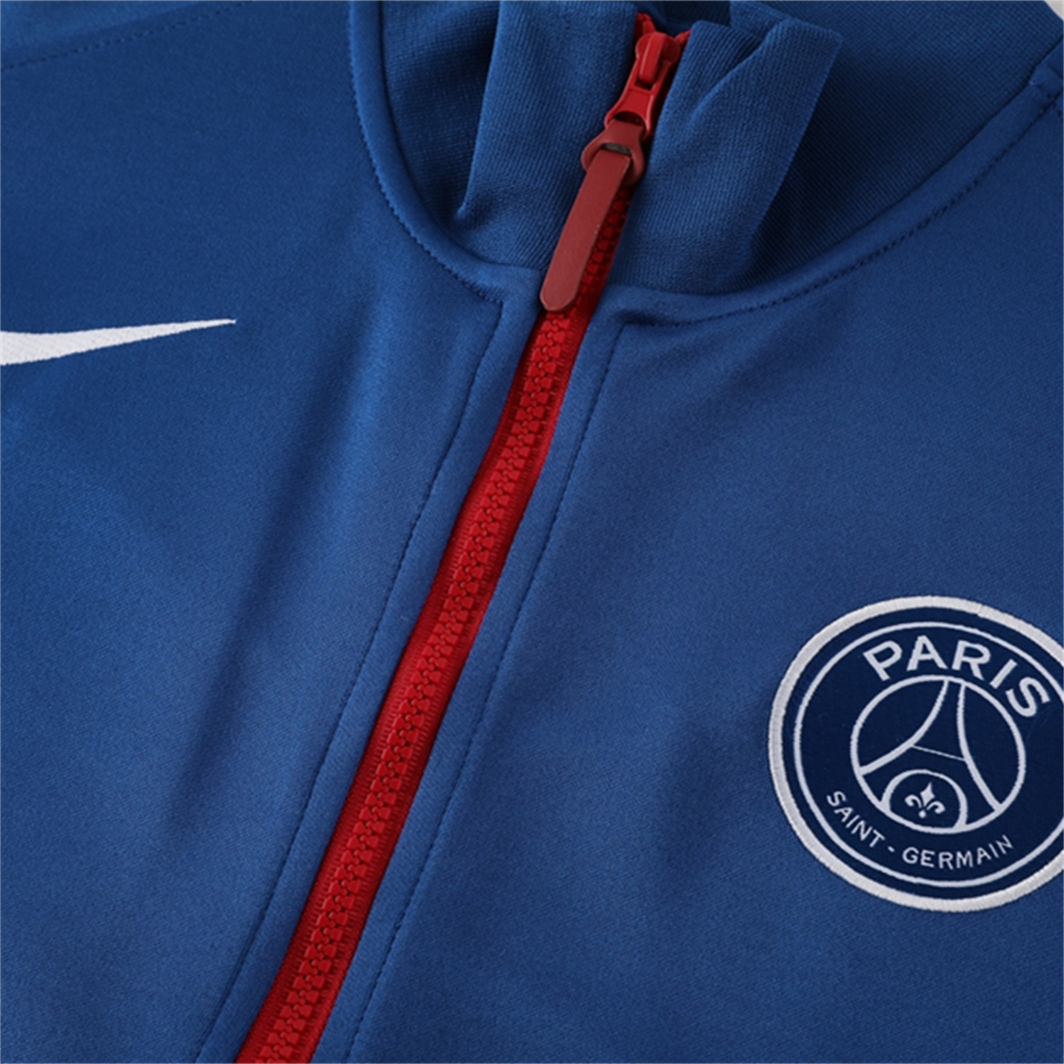 AlphaJersey-Paris Saint-Germain PSG 25-26 Jacket Training Tracksuit - Blue Jackets and Pants