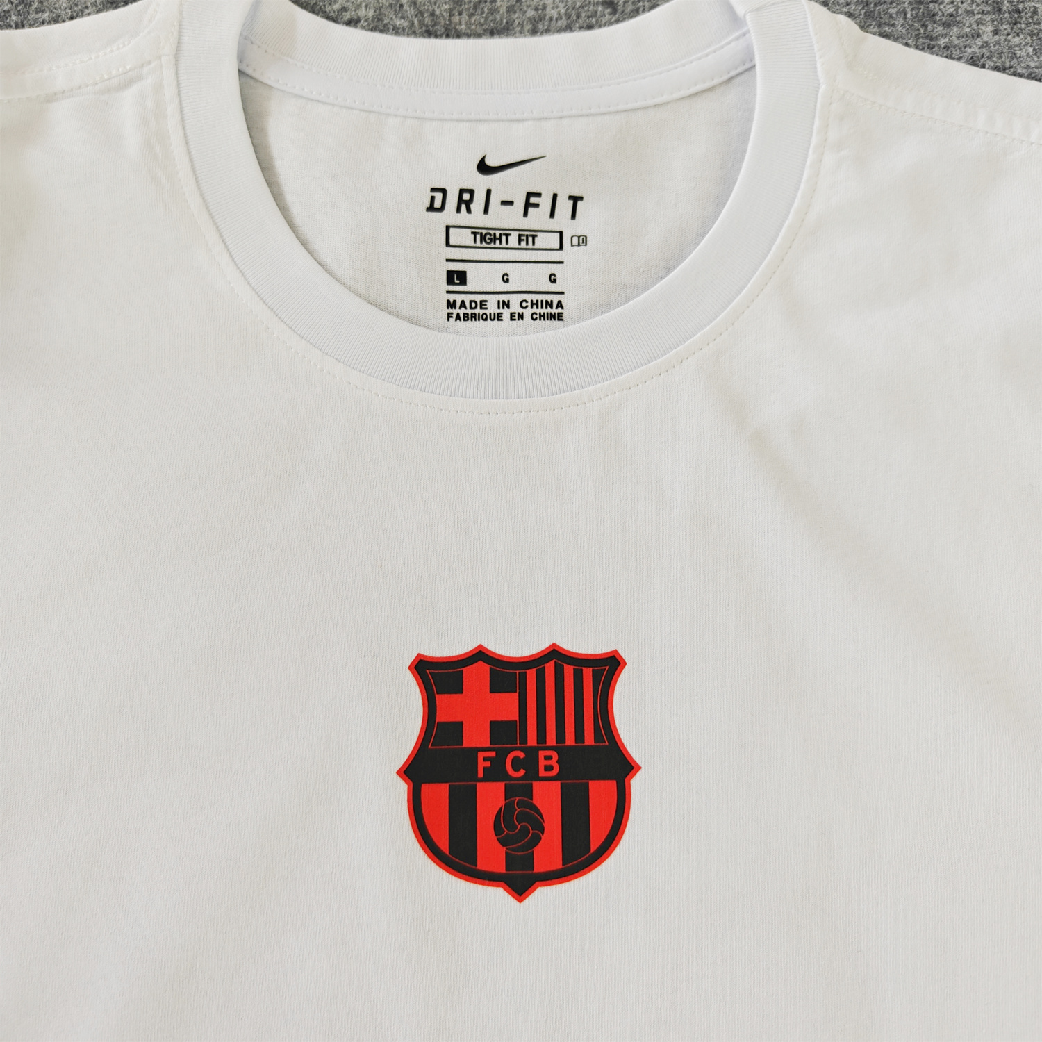 AlphaJersey-Barcelona Més Que Un Club Skateboard Aesthetics T-shirt【White】