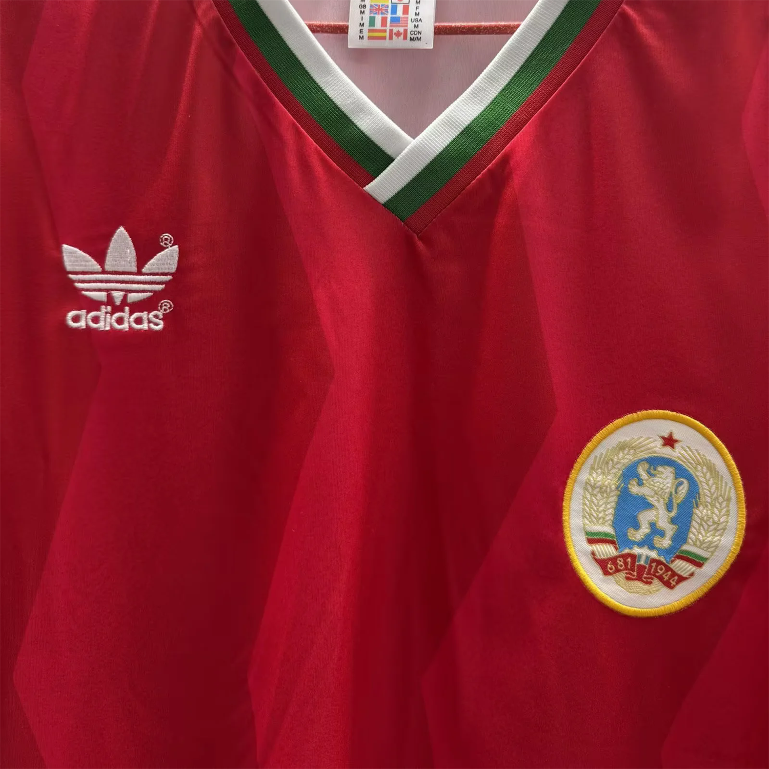 AlphaJersey-Retro Bulgaria 1986 Away Red Jersey
