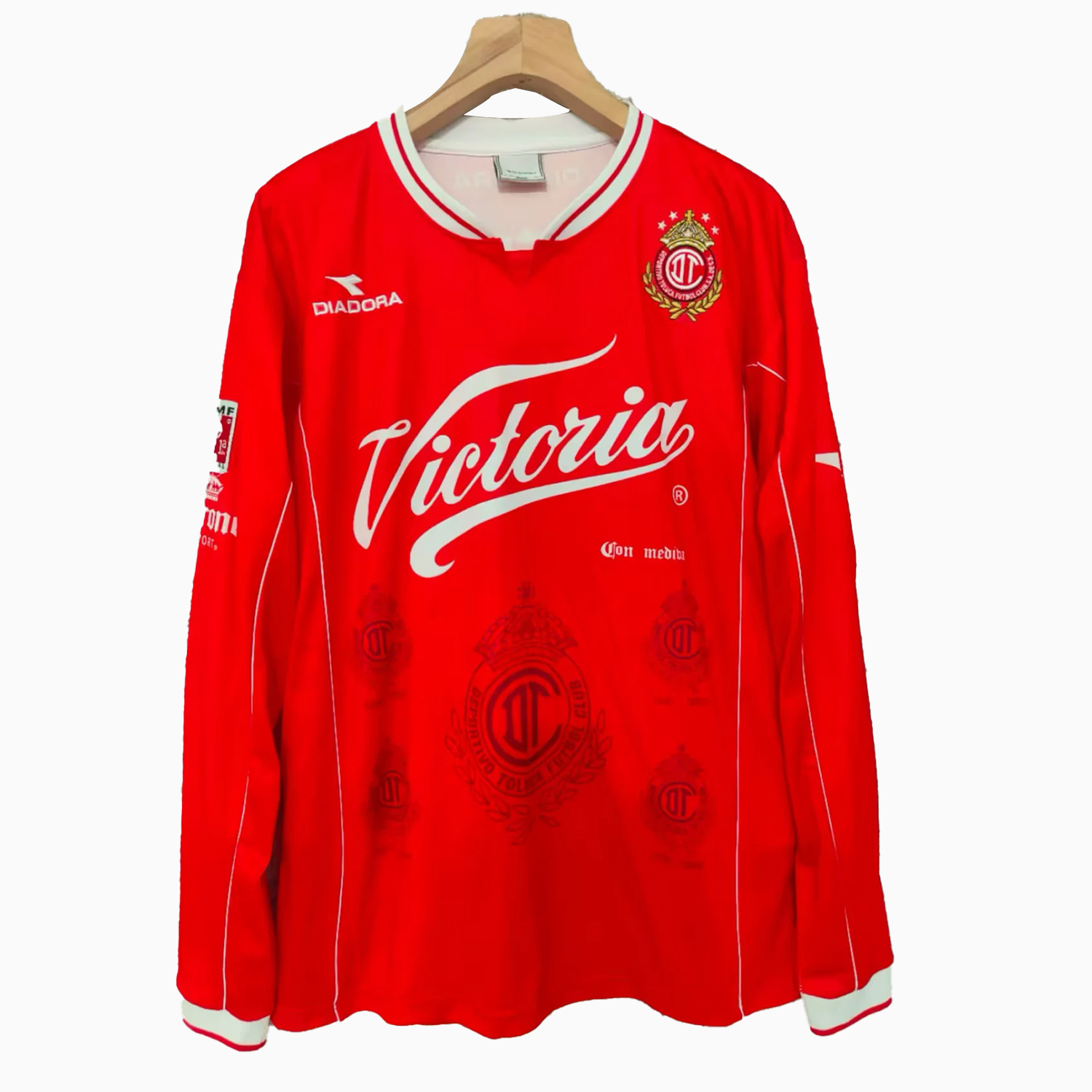 AlphaJersey-Retro Toluca 1998-99 Home Long Sleeves Jersey