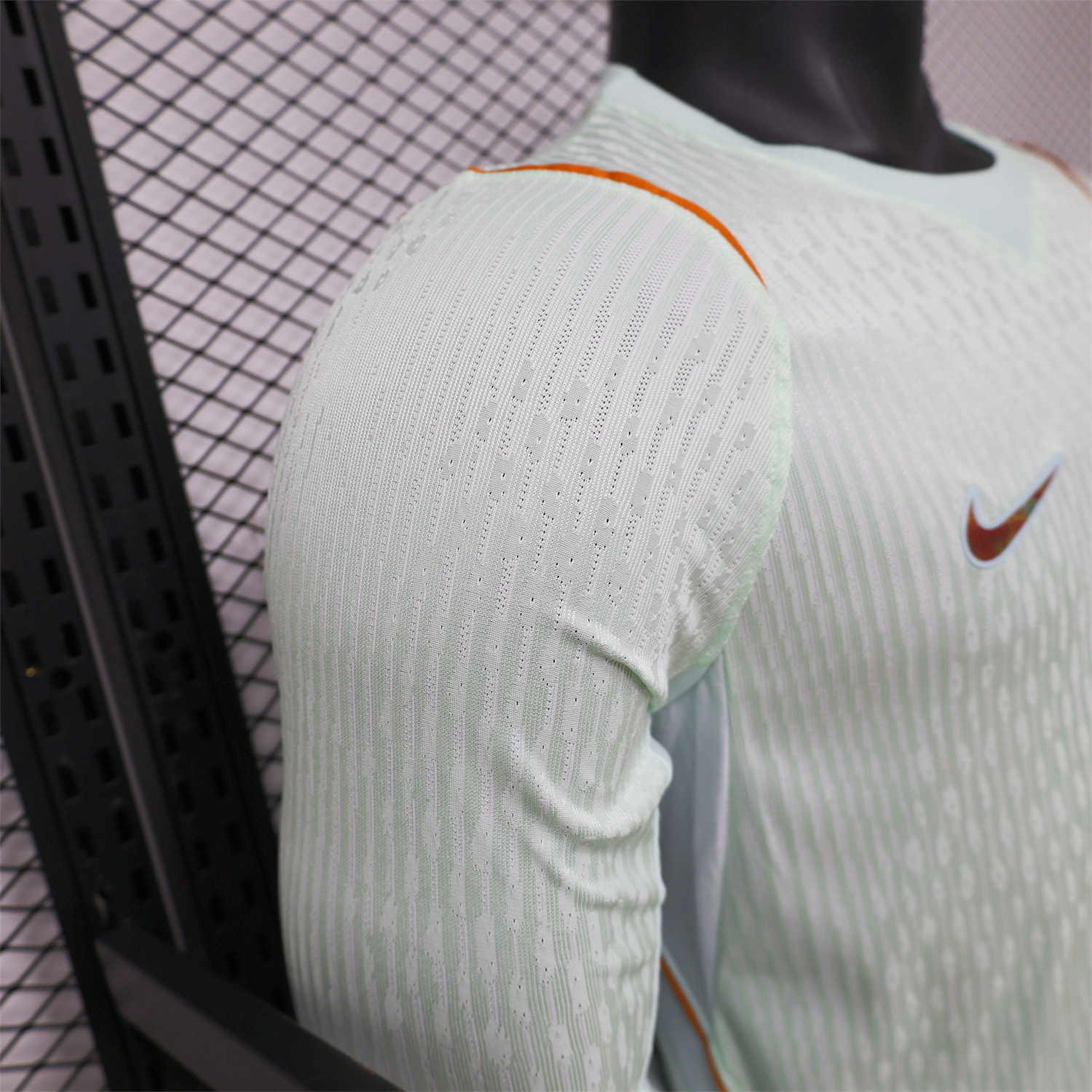 AlphaJersey-France 2026 Away Mint Green Long Sleeves Jersey - Player Version