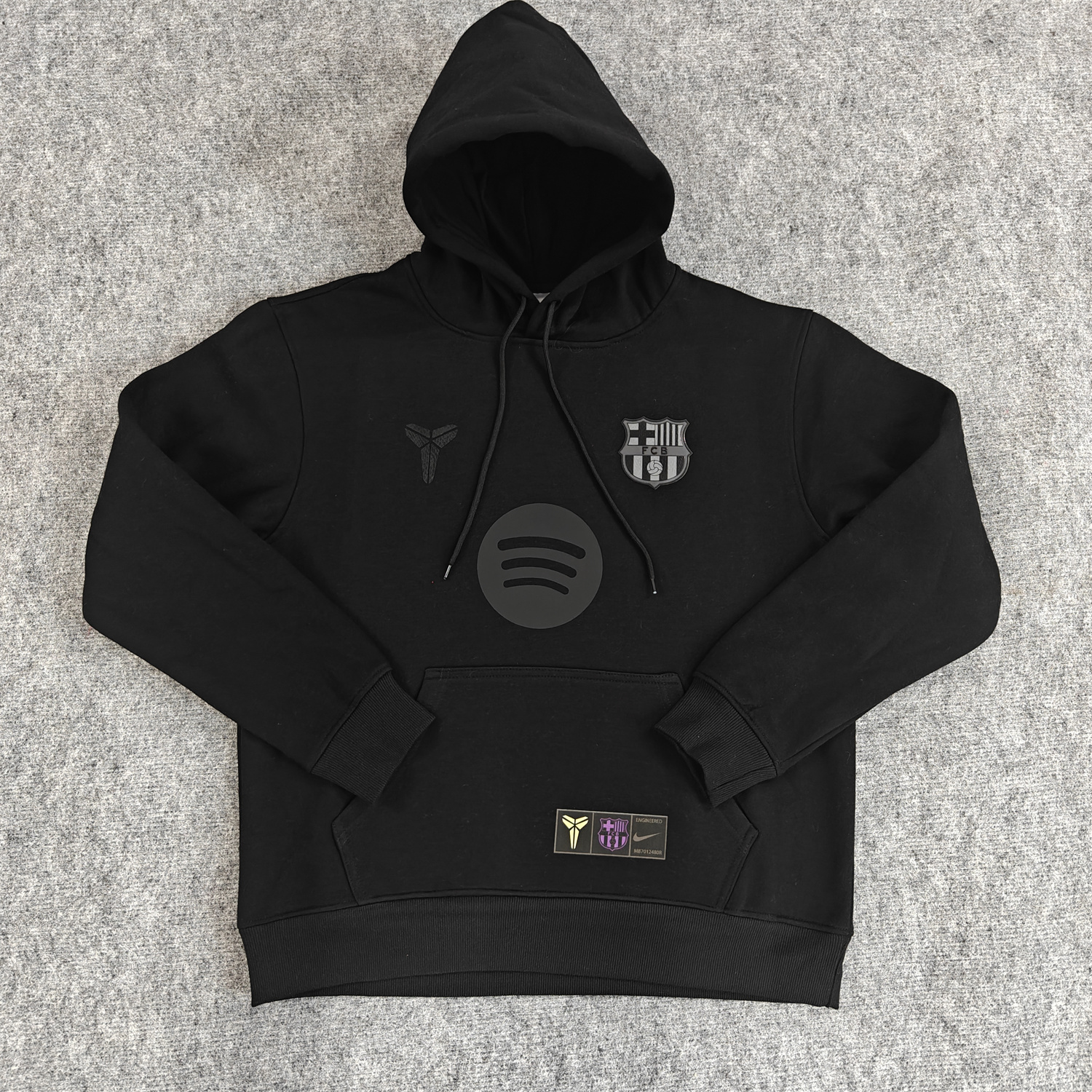 AlphaJersey-Barcelona 25-26 KB Logo Unisex Pullover Hoodie