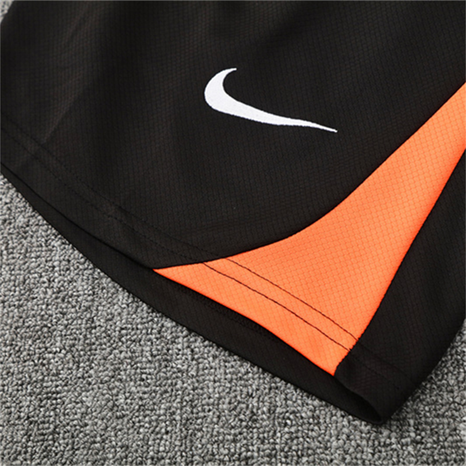 AlphaJersey-Brazil 25-26 Short-Sleeve Training Set - Orange Top & Black Shorts