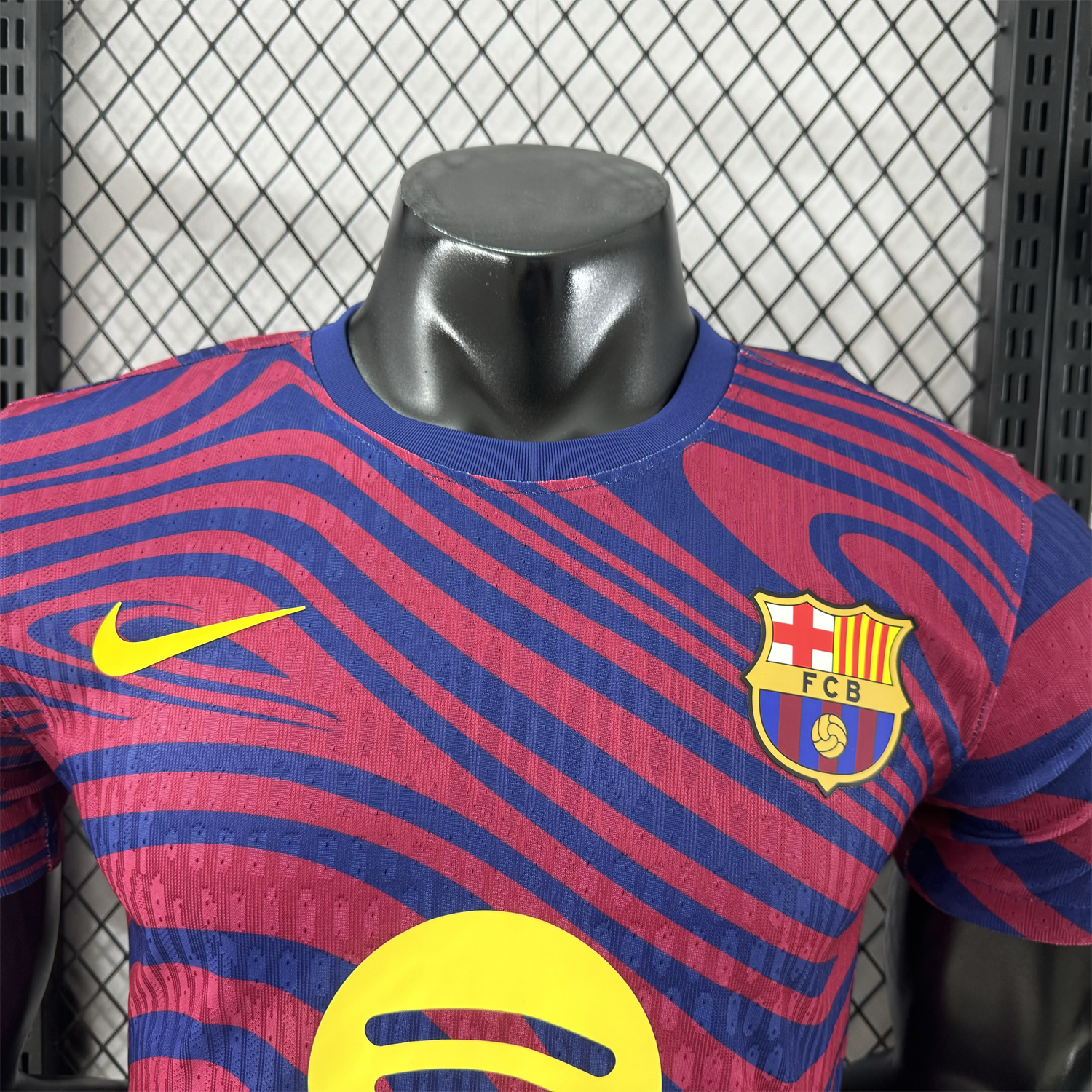 AlphaJersey-Barcelona 25-26 Red & Blue Contours Special Jersey - Player Version