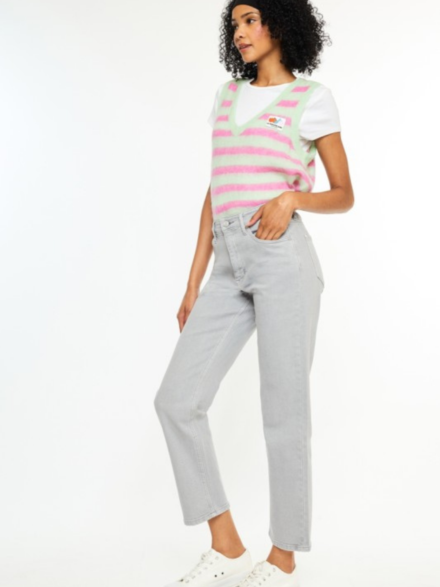 Gray Straight Leg Denim | Elegant Women's Fashion by coolavocek