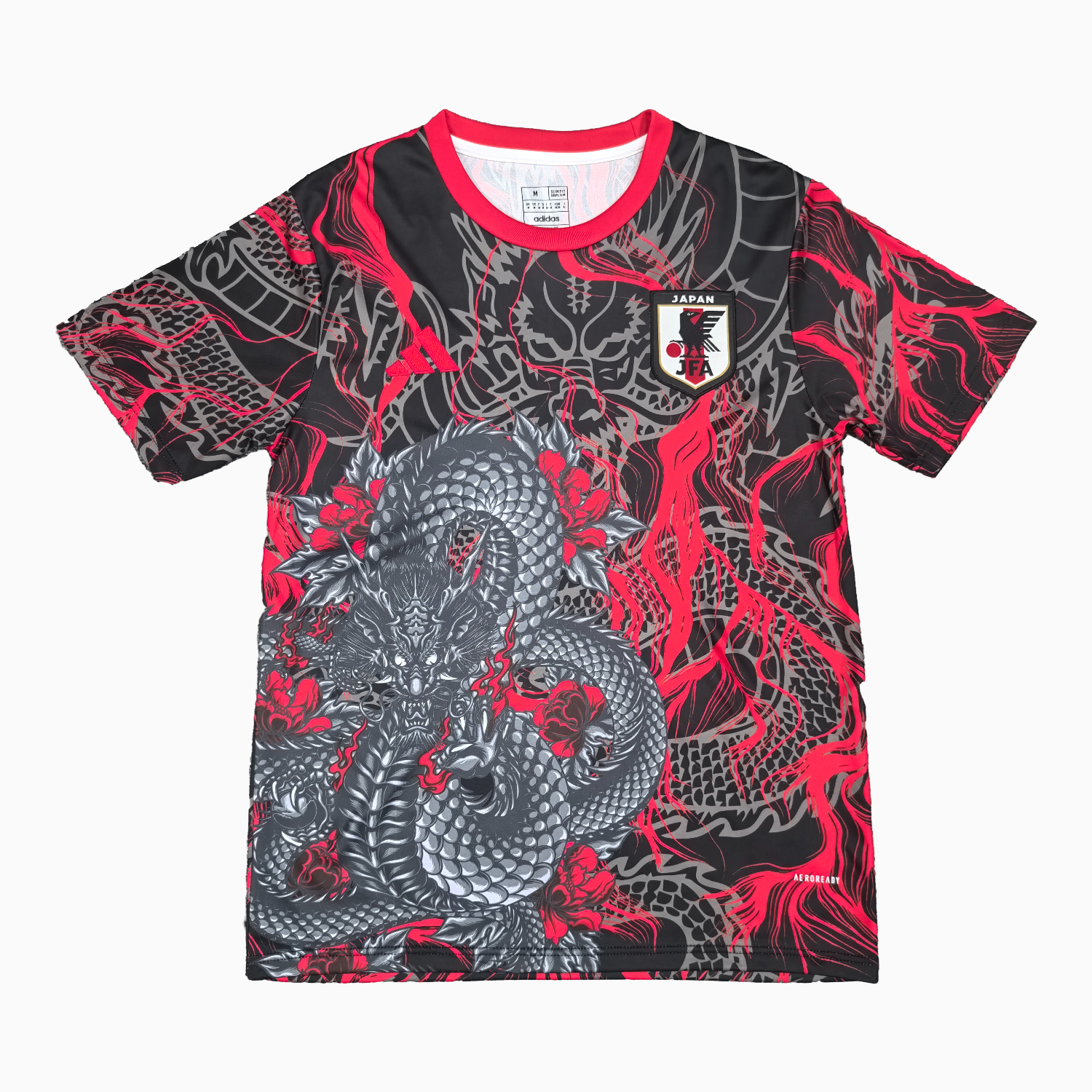 AlphaJersey-Japan 25-26 Black Dragon Black And Red Jersey - Fans Version