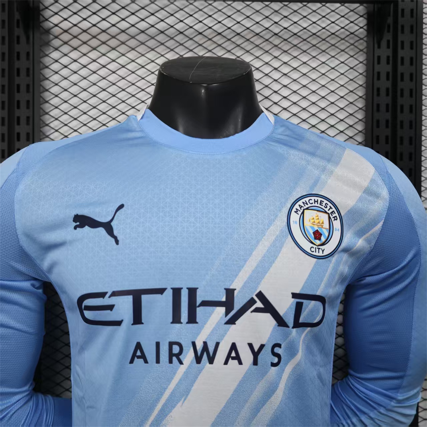 AlphaJersey-Manchester City 25-26 Home Long Sleeves Jersey - Player Version