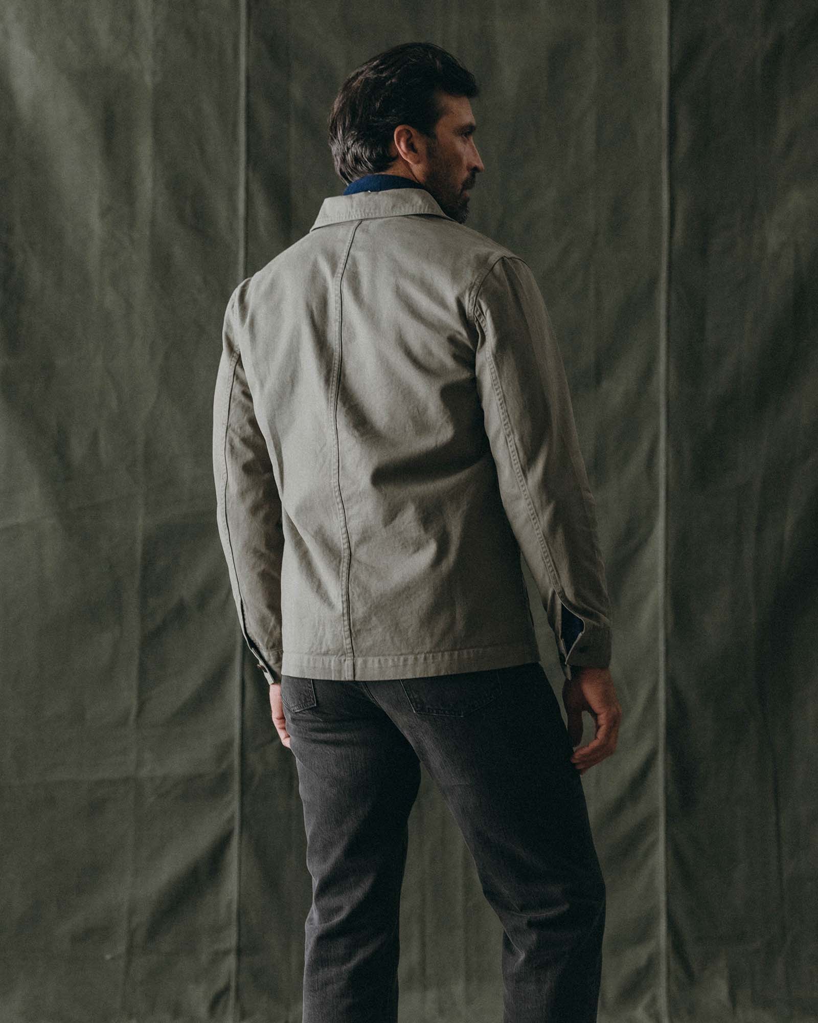 The Ojai Jacket in Organic Smoked Olive Foundation Twill | Modern Menswear by yycbvcnbmmnbm