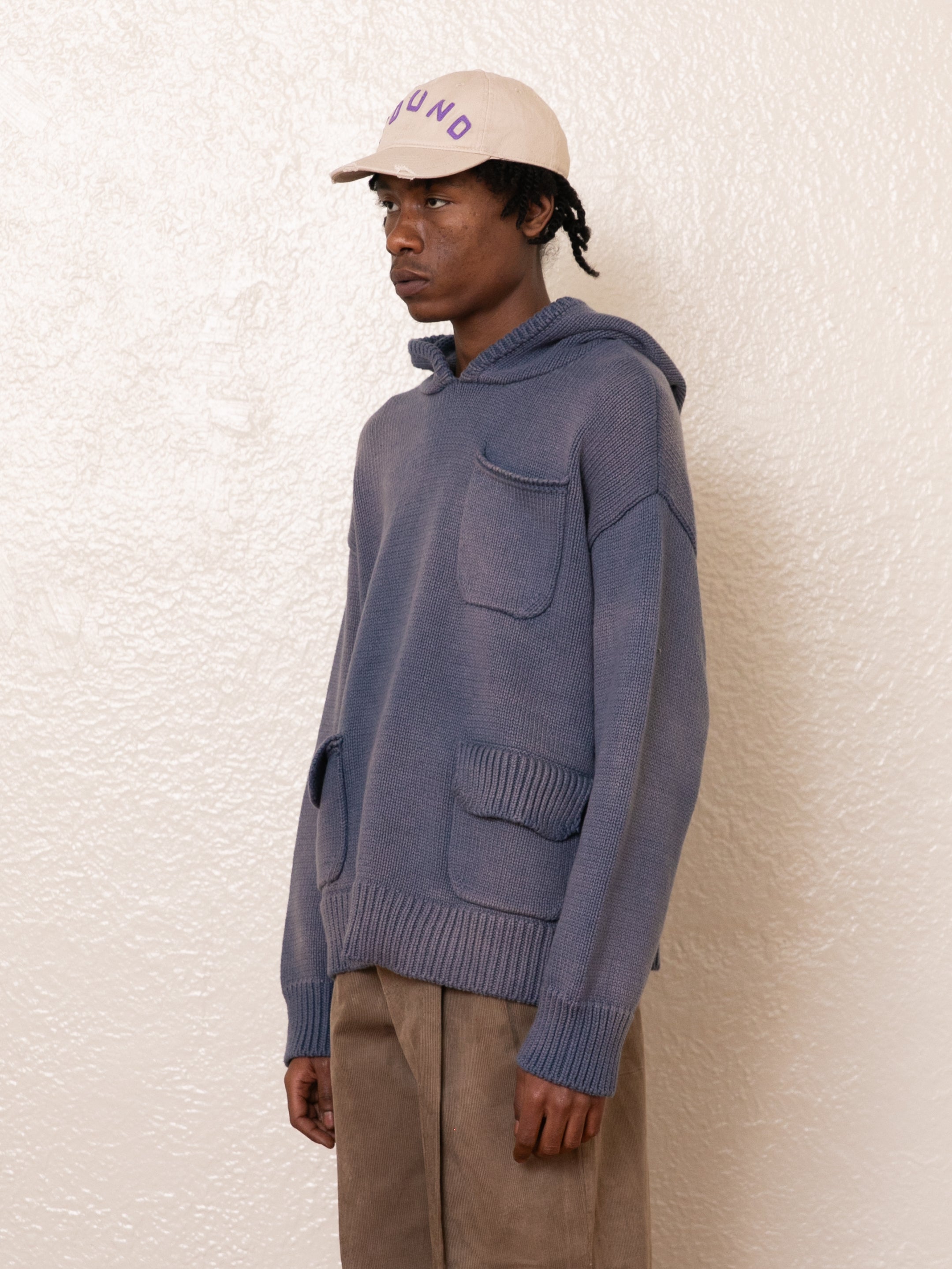 Faded Knit Pocket Hoodie | Modern Menswear by yycbvcnbmmnbm