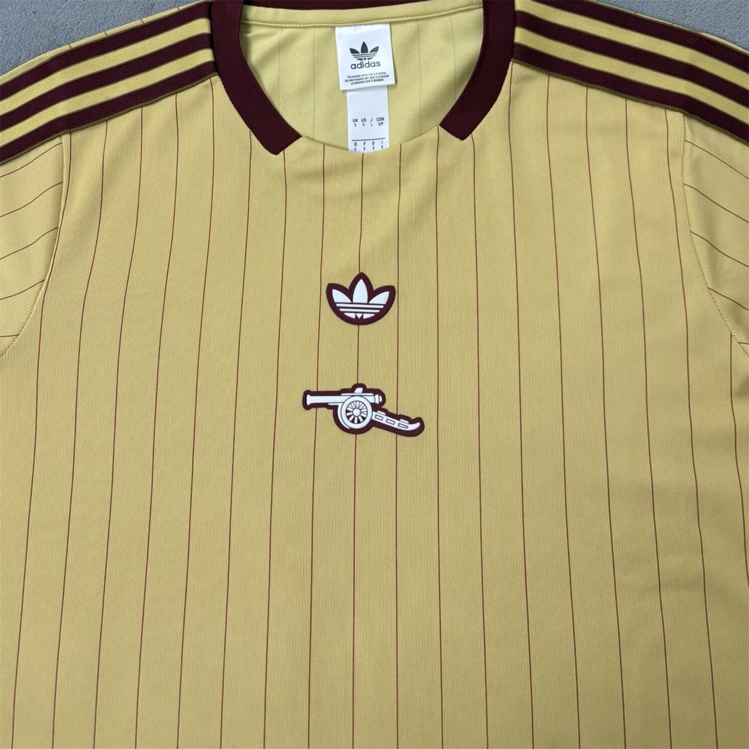 AlphaJersey-Arsenal 25-26 Trefoil Yellow Travel Jersey - Fans Version