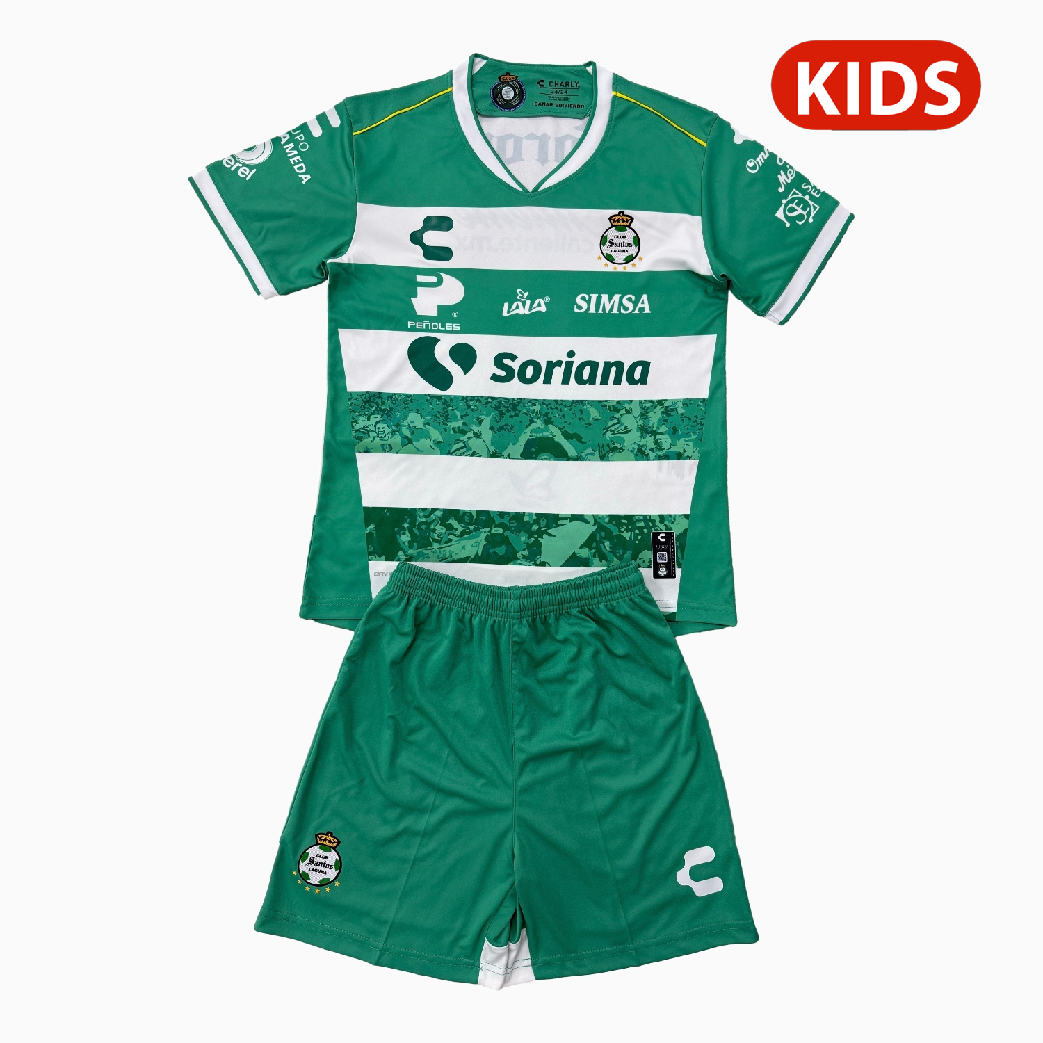 AlphaJersey-Santos Laguna 25-26 Home Kids Kit