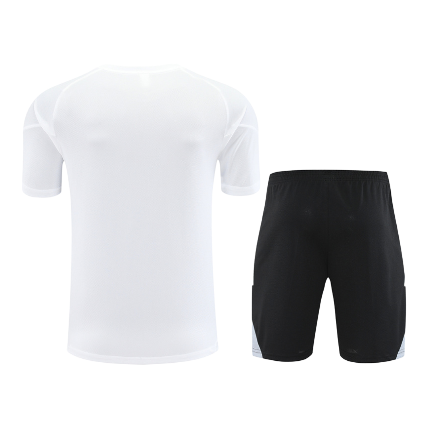 AlphaJersey-Germany 25-26 Short-Sleeve Training Set - White Top & Black Shorts
