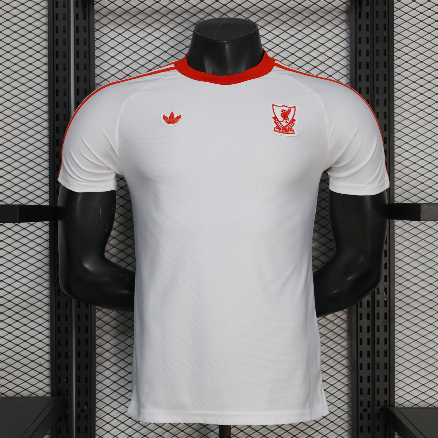 AlphaJersey-Liver.pool 25-26 Terrace Icon Retro Casual Style White Jersey - Player Version