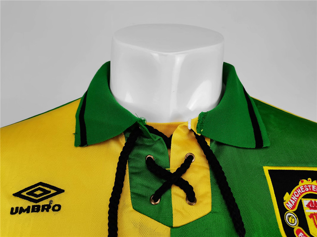 AlphaJersey-Retro Manchester United 92-94 Third Away Long Sleeve Jersey