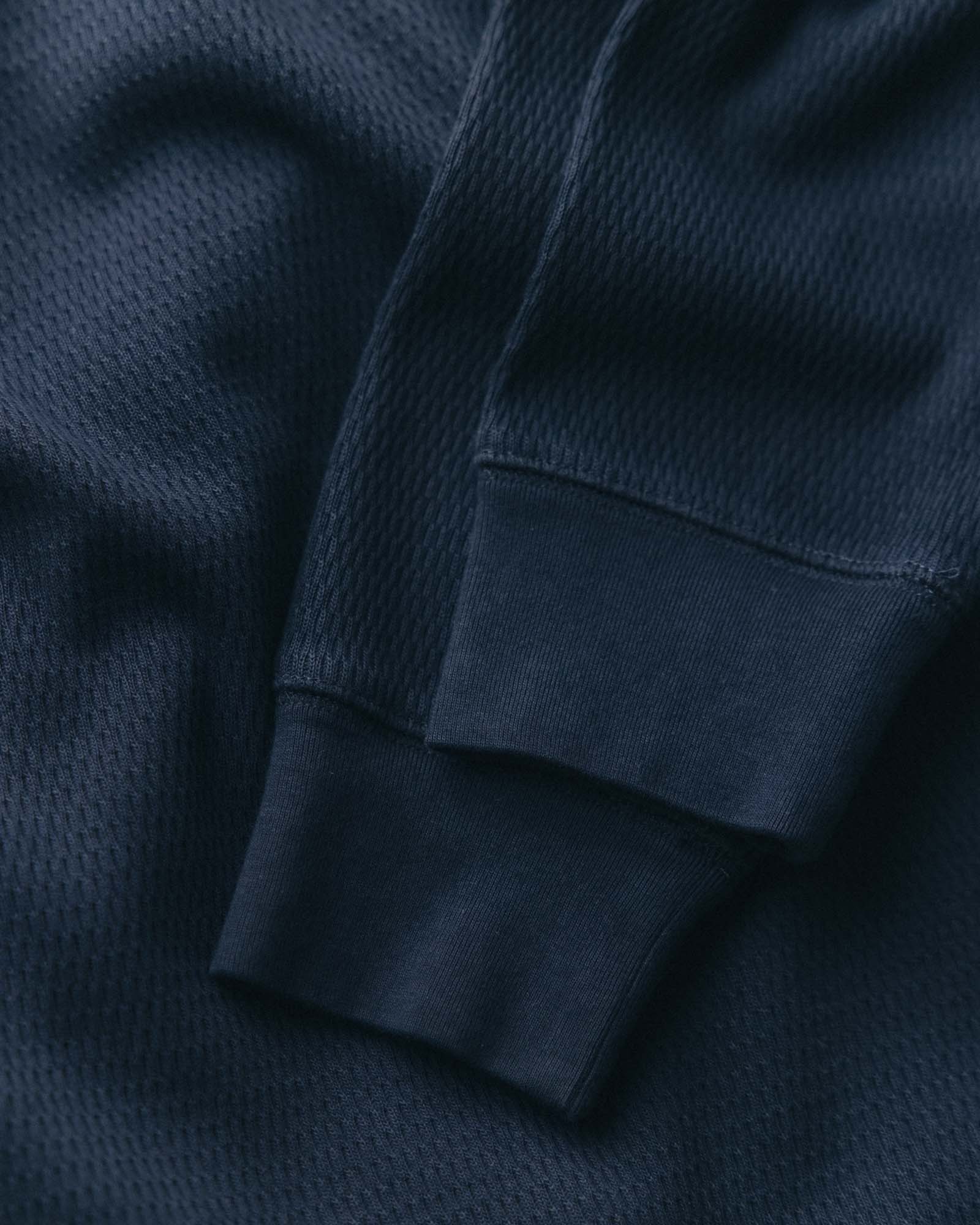 The Organic Cotton Crew in Dark Navy Waffle | Modern Menswear by yycbvcnbmmnbm