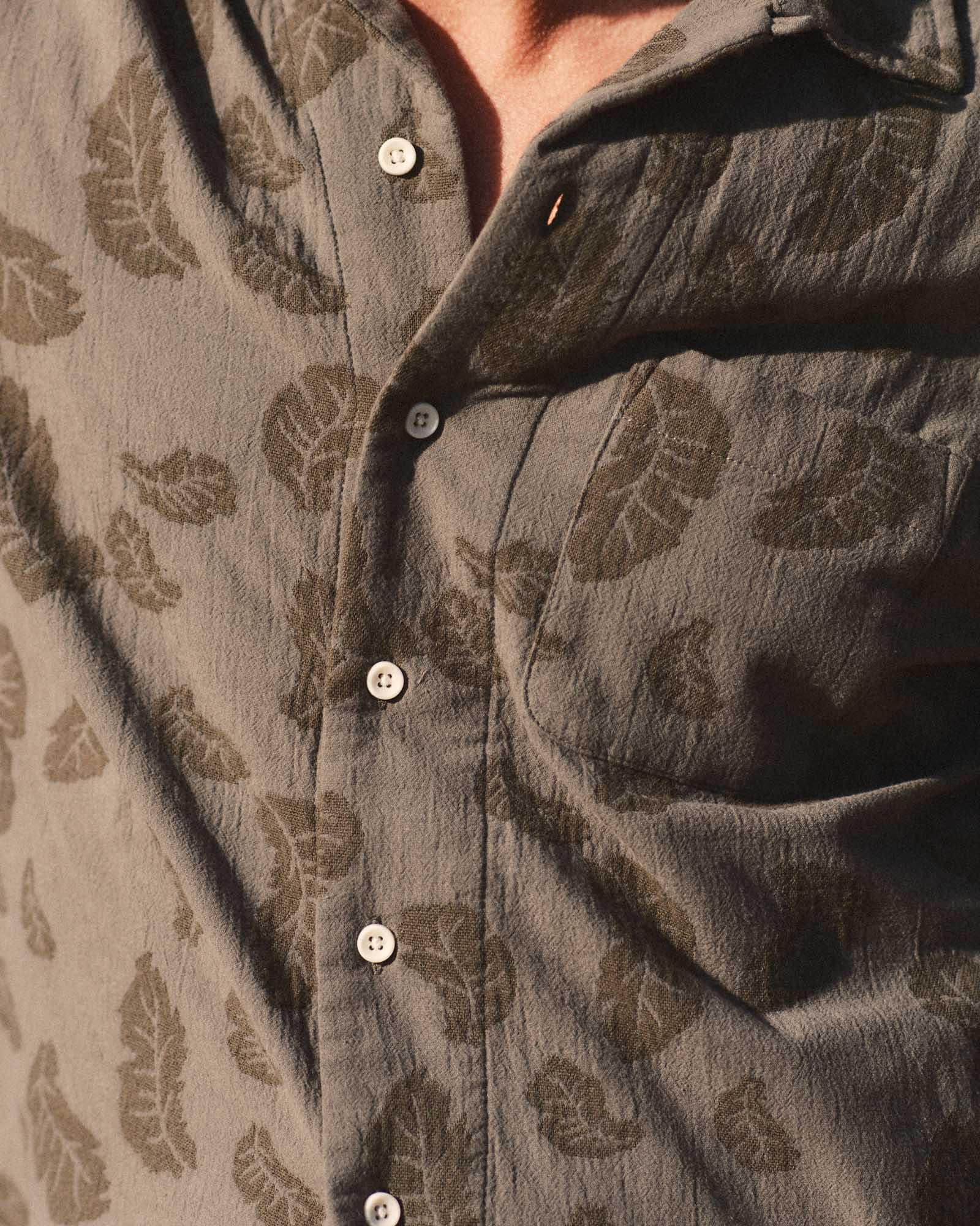 The Hawthorne Shirt in Burnt Olive Floral Jacquard | Modern Menswear by yycbvcnbmmnbm