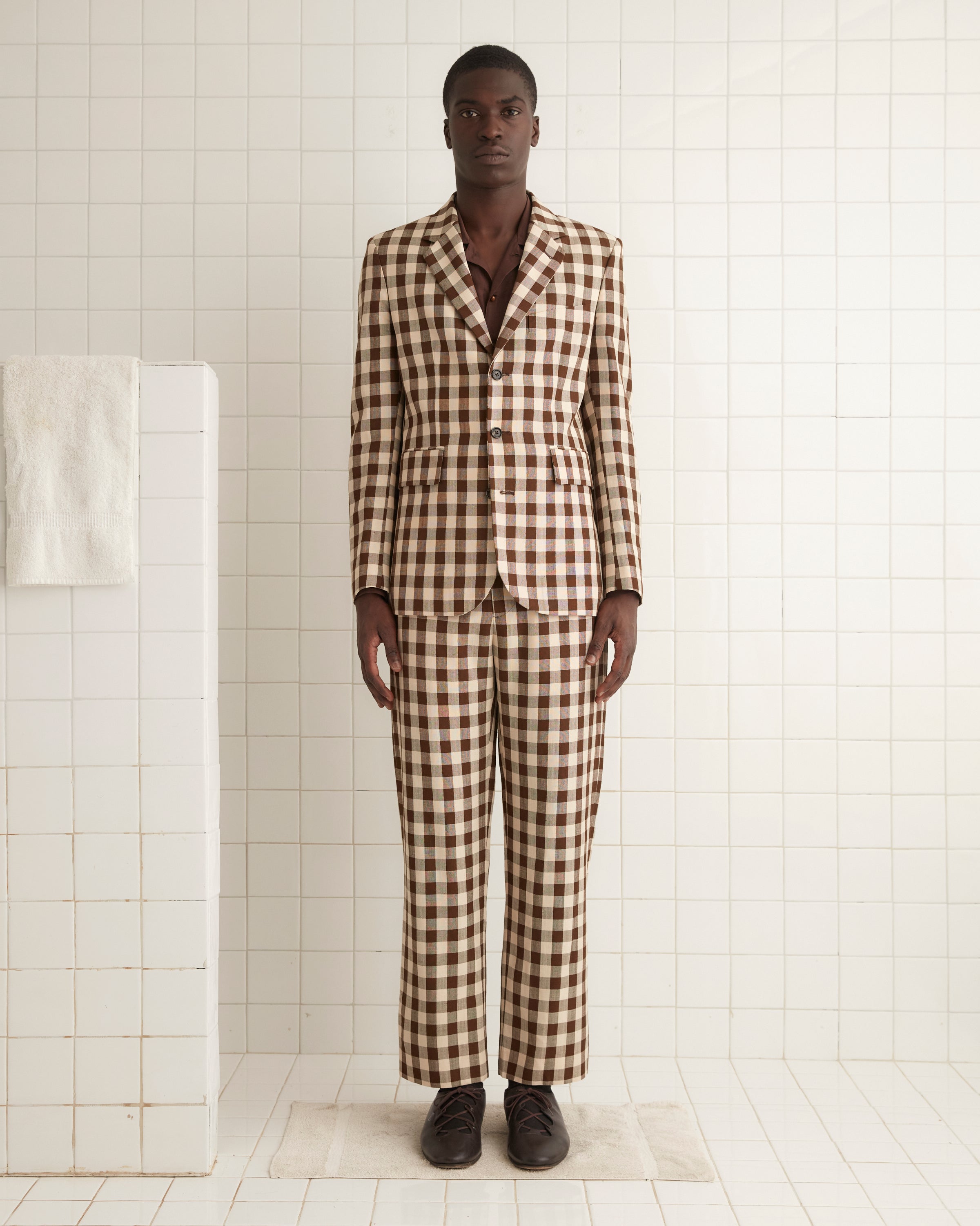 Gilbert Check Single-Breasted Suit Jacket | Modern Menswear by yycbvcnbmmnbm