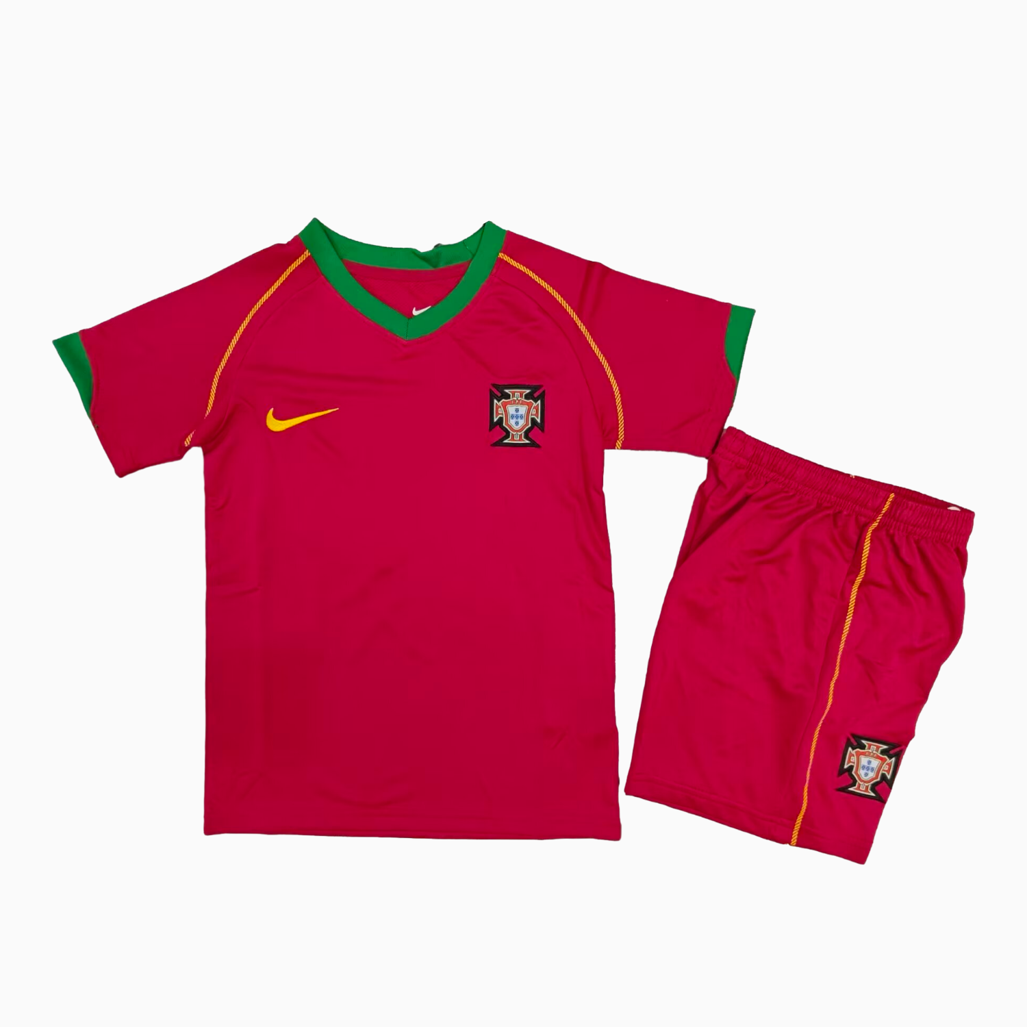 AlphaJersey-Retro Portugal 2006 Home Kids Kit