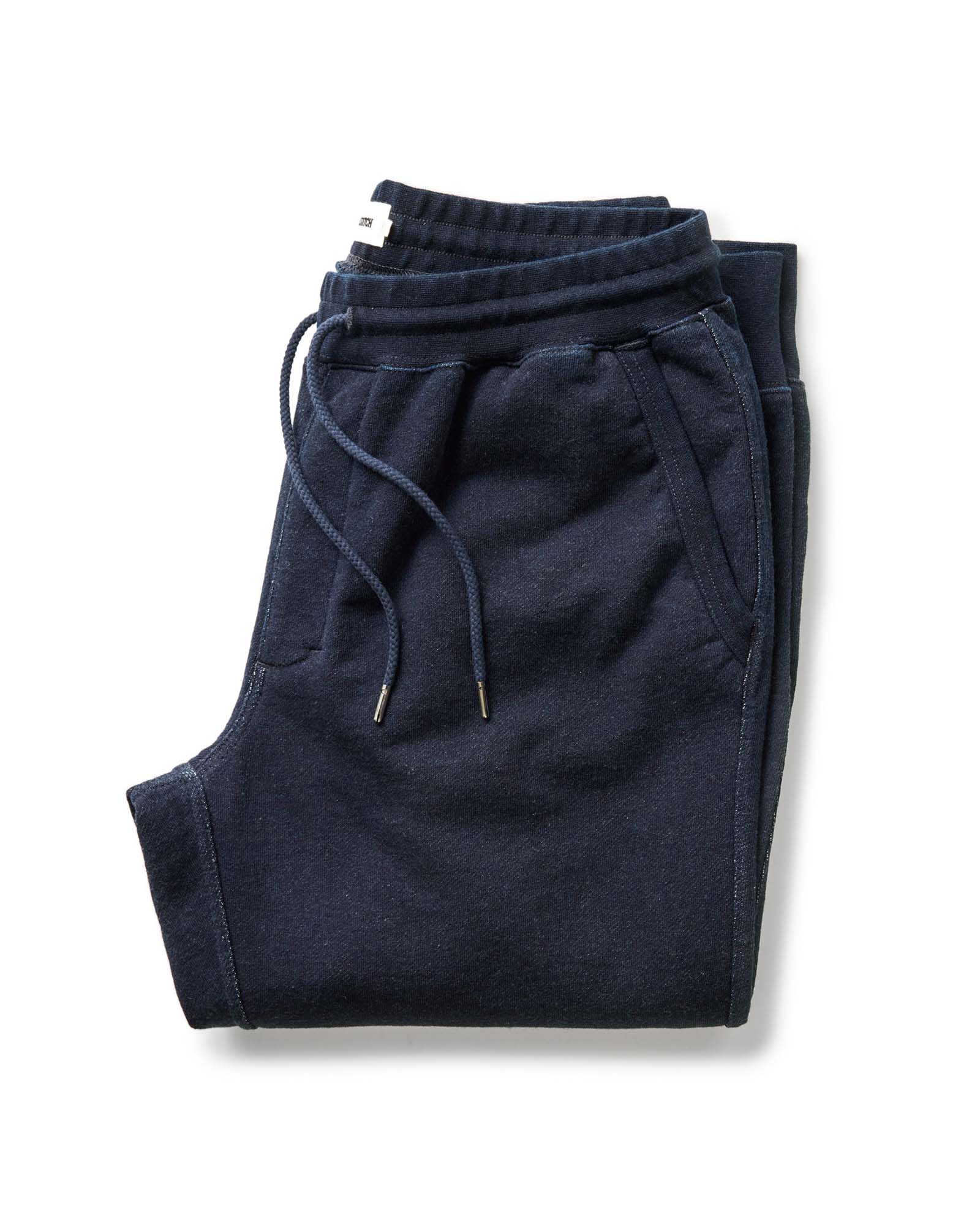 The Sunset Pant in Rinsed Indigo Terry | Modern Menswear by yycbvcnbmmnbm