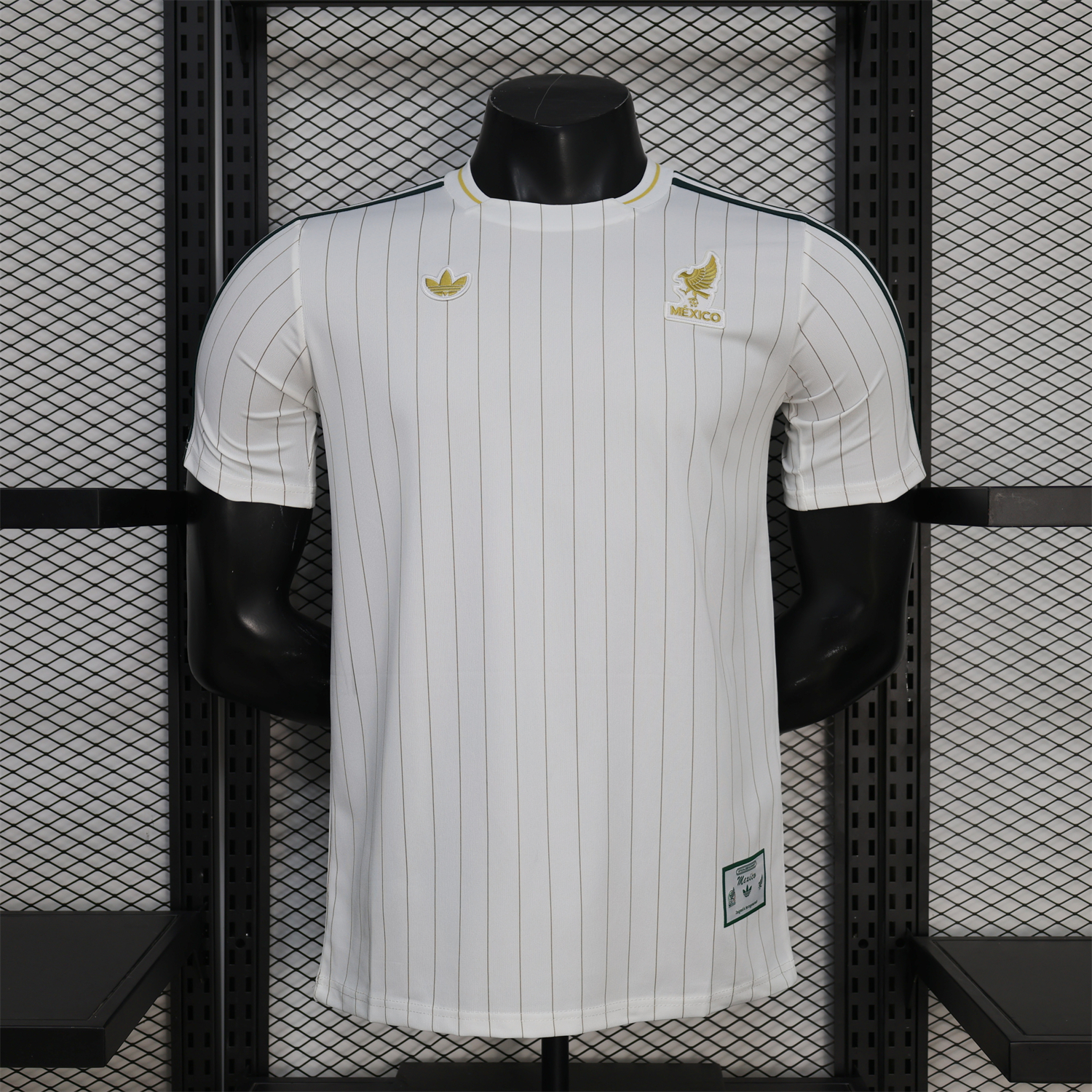 AlphaJersey-Mexico 2026 Terrace Icon Retro Casual Style White Jersey - Player Version