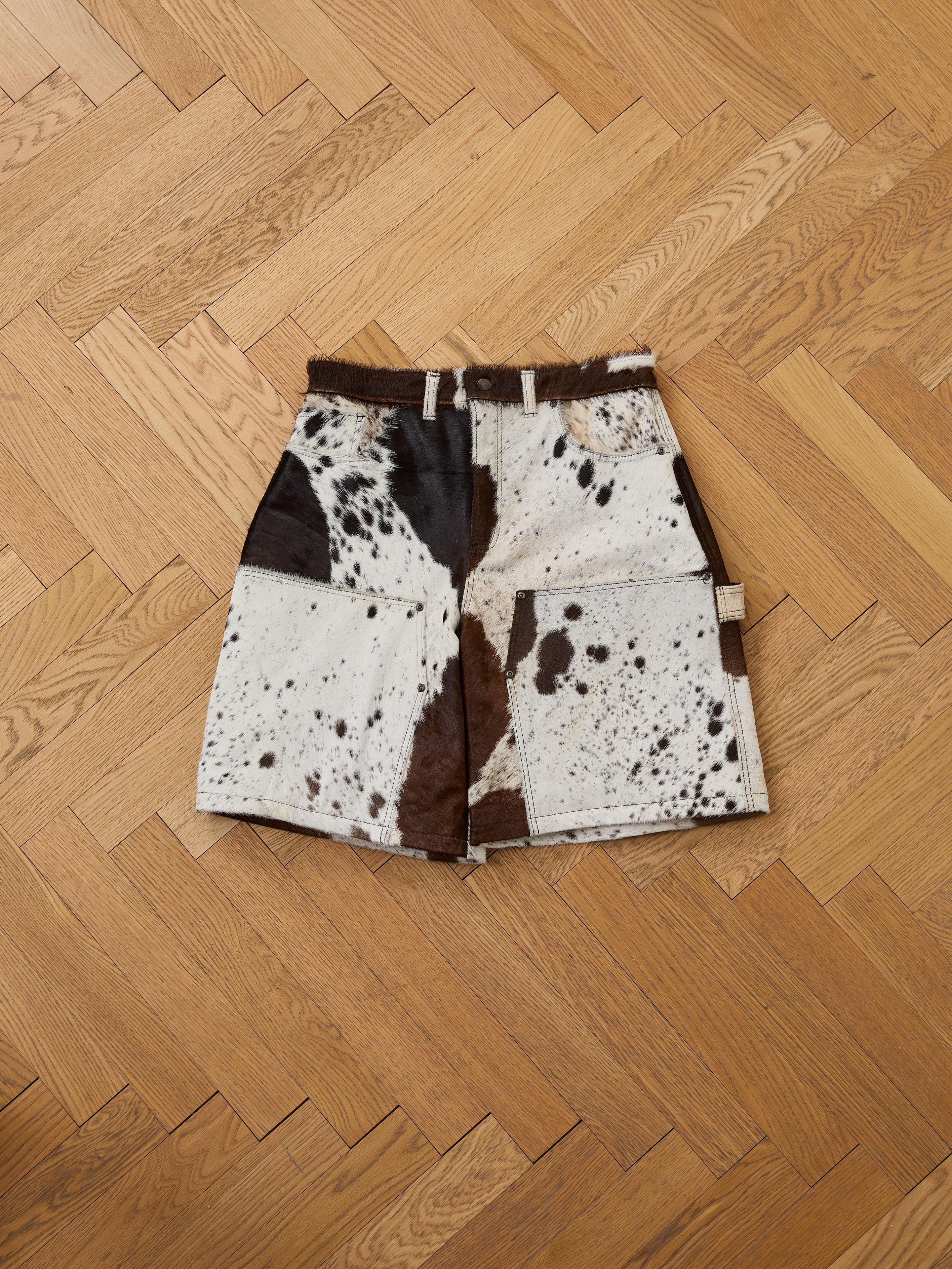 Cowhide Prairie Carpenter Shorts | Modern Menswear by yycbvcnbmmnbm