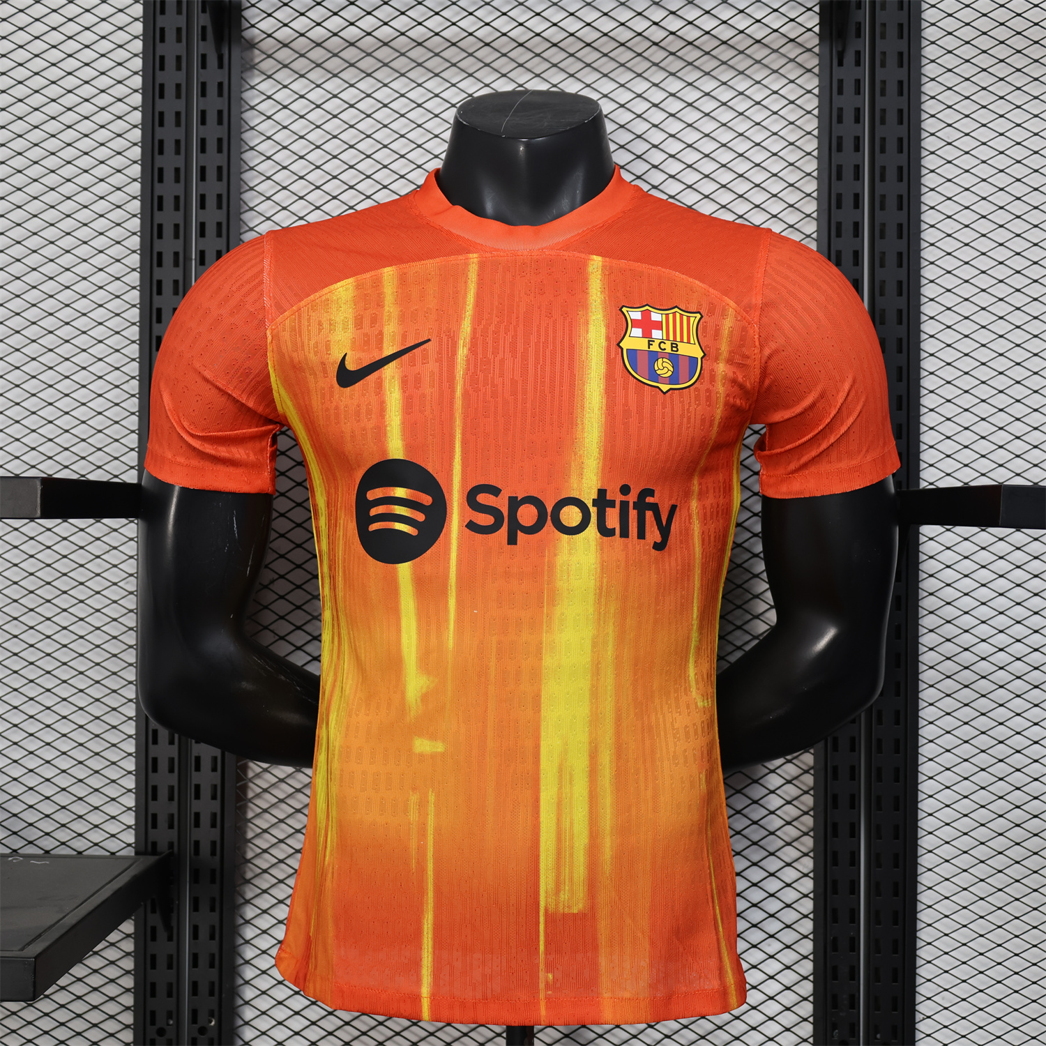 AlphaJersey-Barcelona 25-26 Spotify Orange & Yellow Special Jersey - Player Version