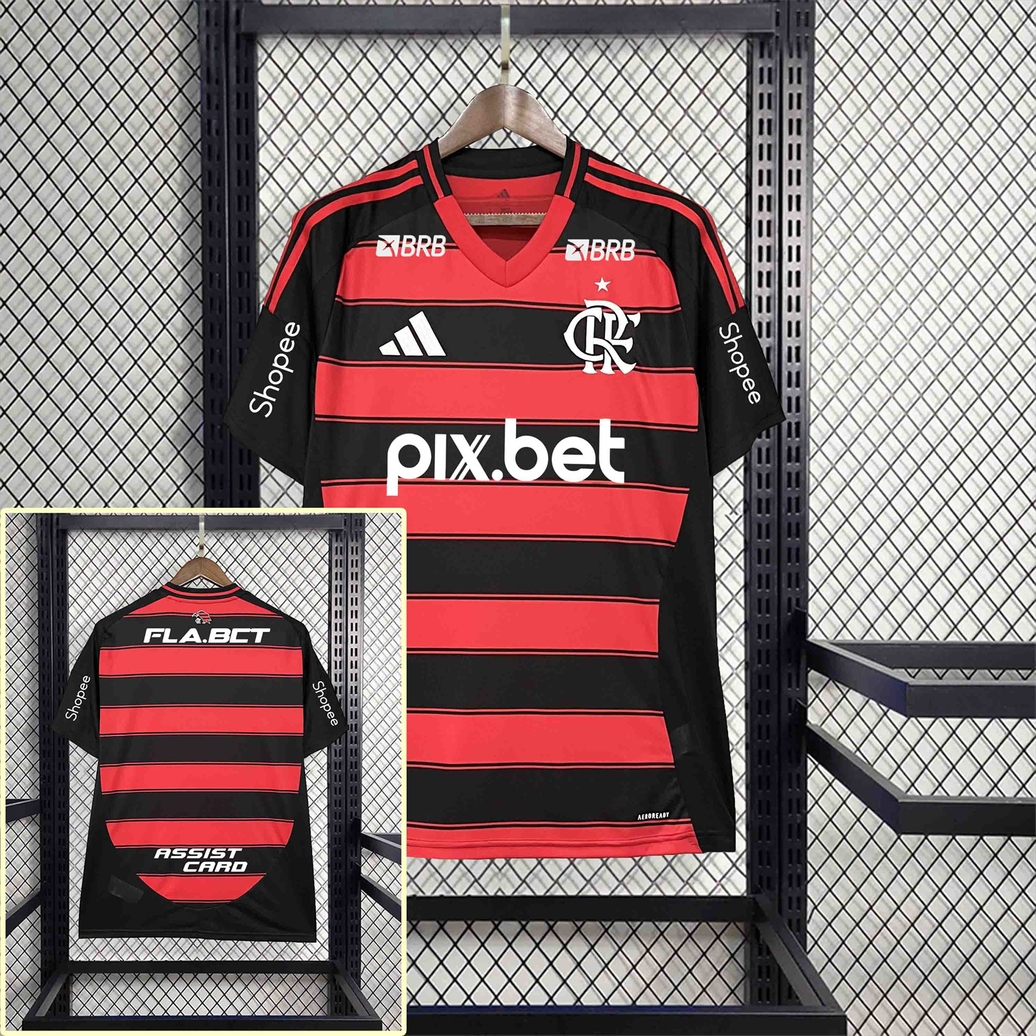 AlphaJersey-Flamengo 25-26 Home Jersey with Sponsors - Fans Version