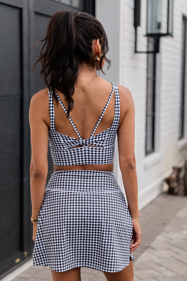 Active State Black Gingham Tank | Elegant Women's Fashion by coolavocek