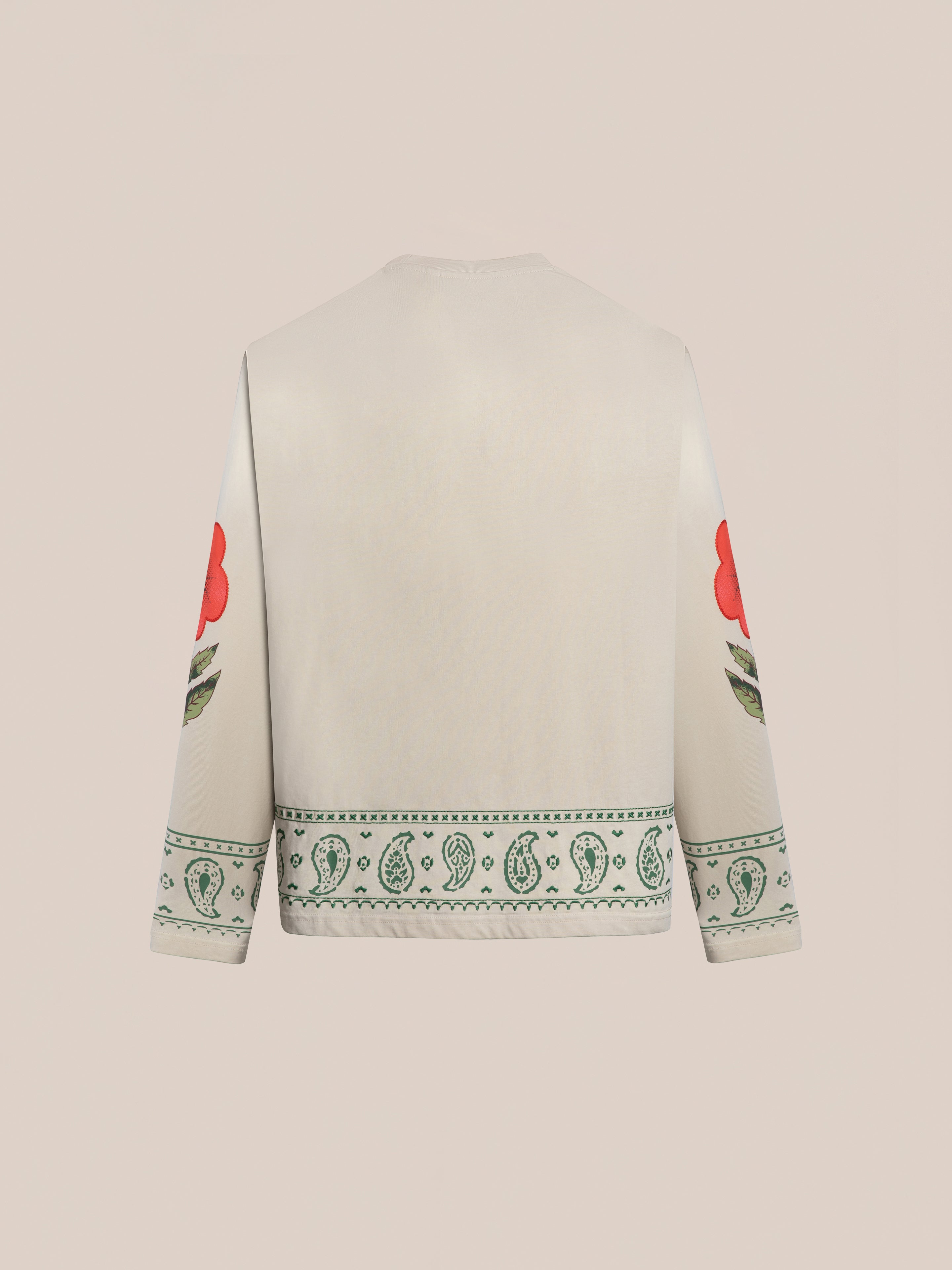 Garden Bloom Embroidered LS Tee | Modern Menswear by yycbvcnbmmnbm