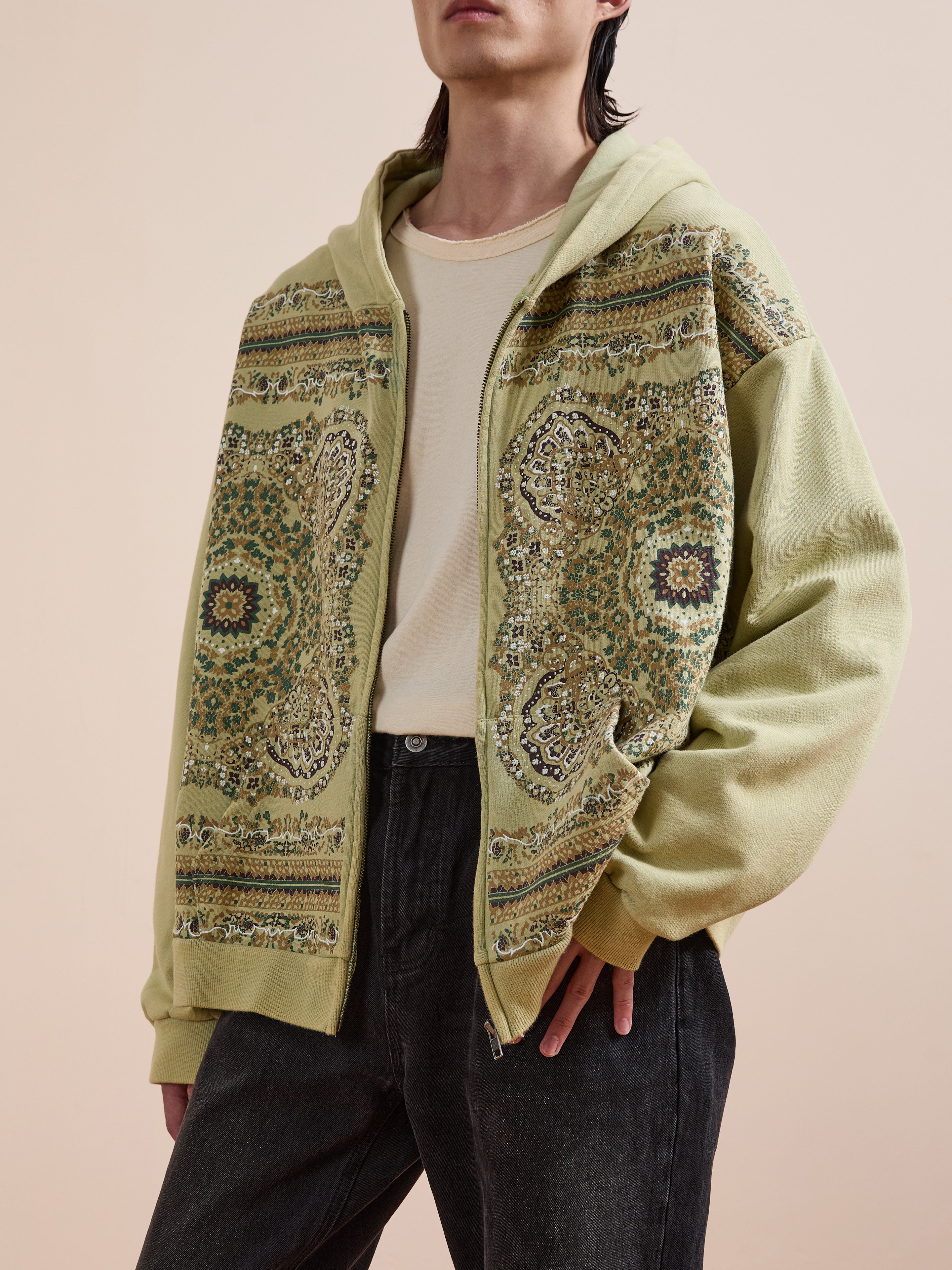 Motif Zip-Up Hoodie | Modern Menswear by yycbvcnbmmnbm