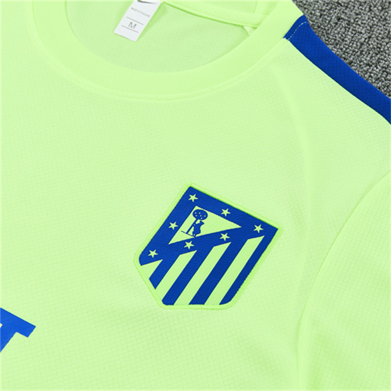 AlphaJersey-Atletico Madrid 26-27 Short-Sleeve Training Set - Green Top and Black Shorts