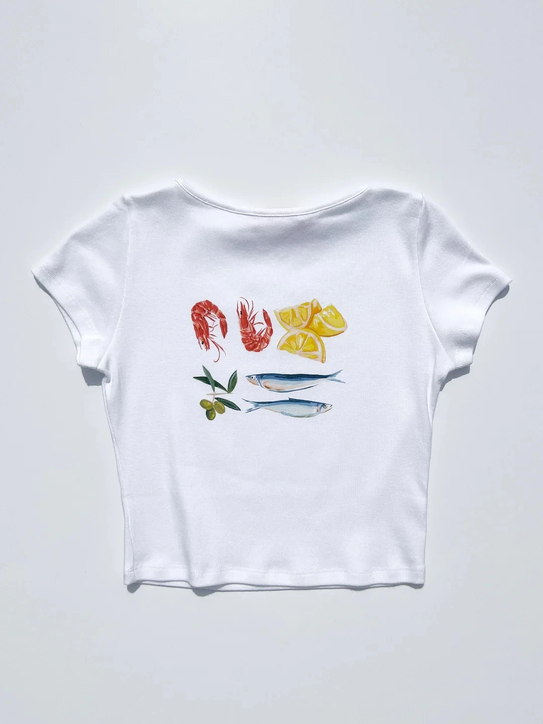 Y2k Graffiti Print Short sleeve Kawaii Aesthetic T-Shirt harajuku Summer Grunge ​Slim Tops fairy tale Vintage Graphic Baby Tee