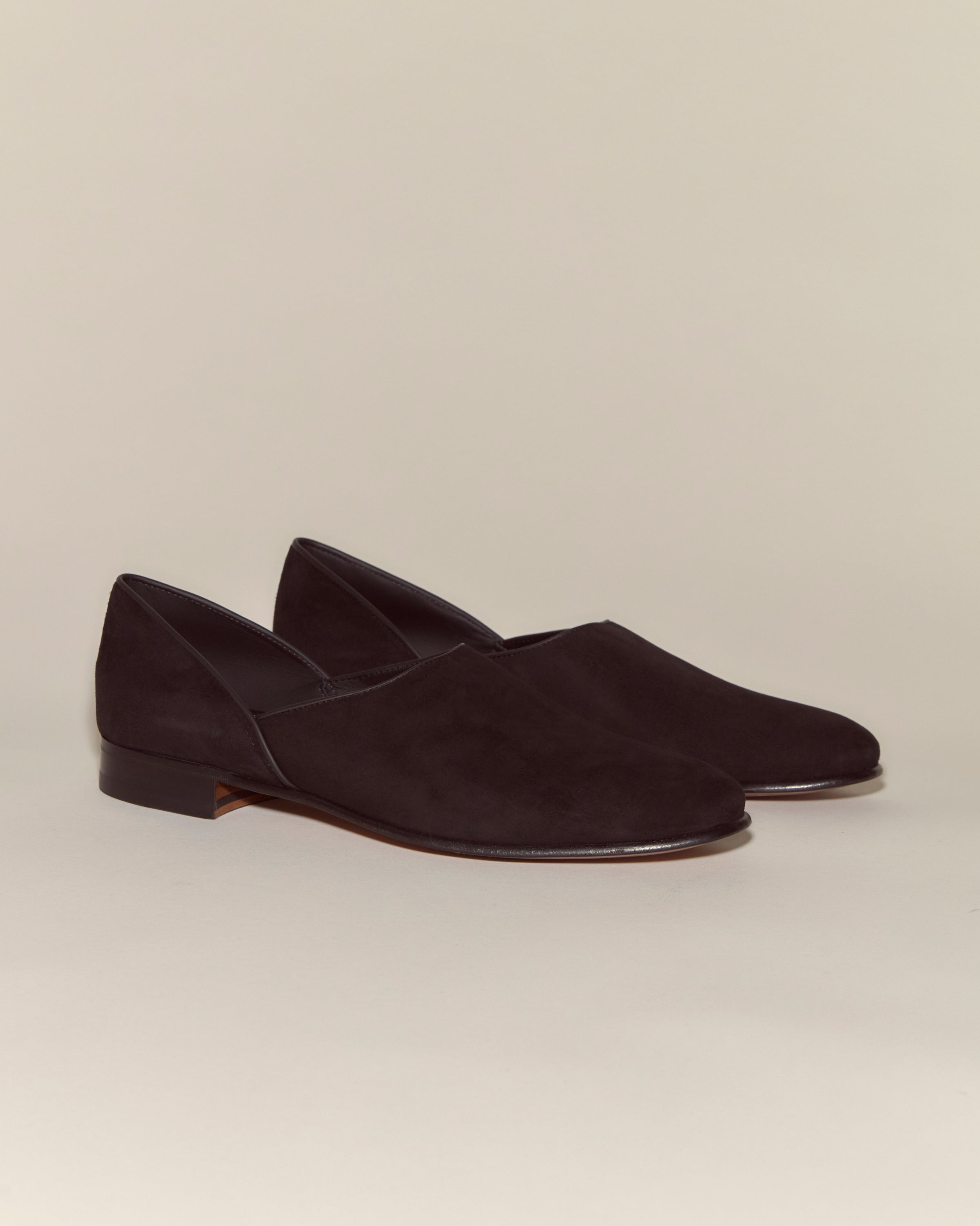 Suede House Shoes - Black | Modern Menswear by yycbvcnbmmnbm