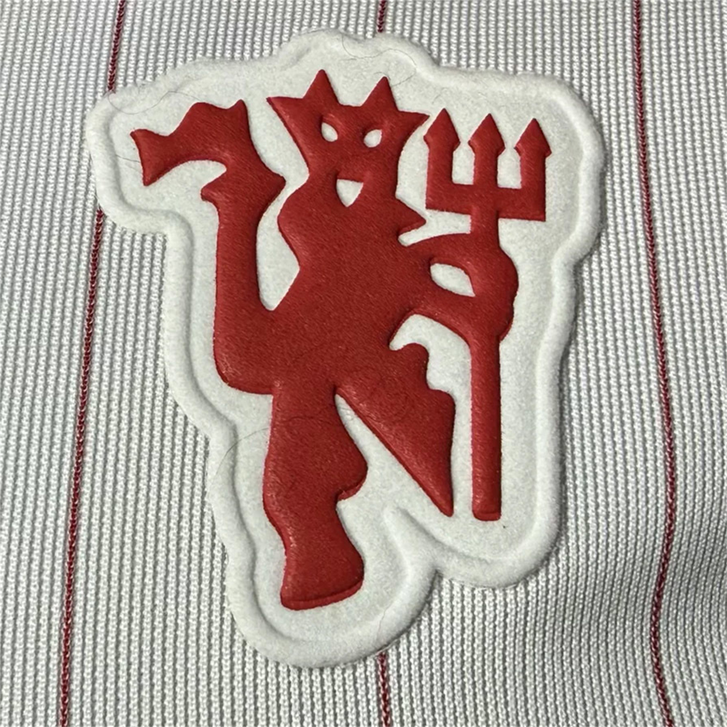 AlphaJersey-Manchester United 25-26 Trefoil Red Lines White Travel Jersey - Player Version