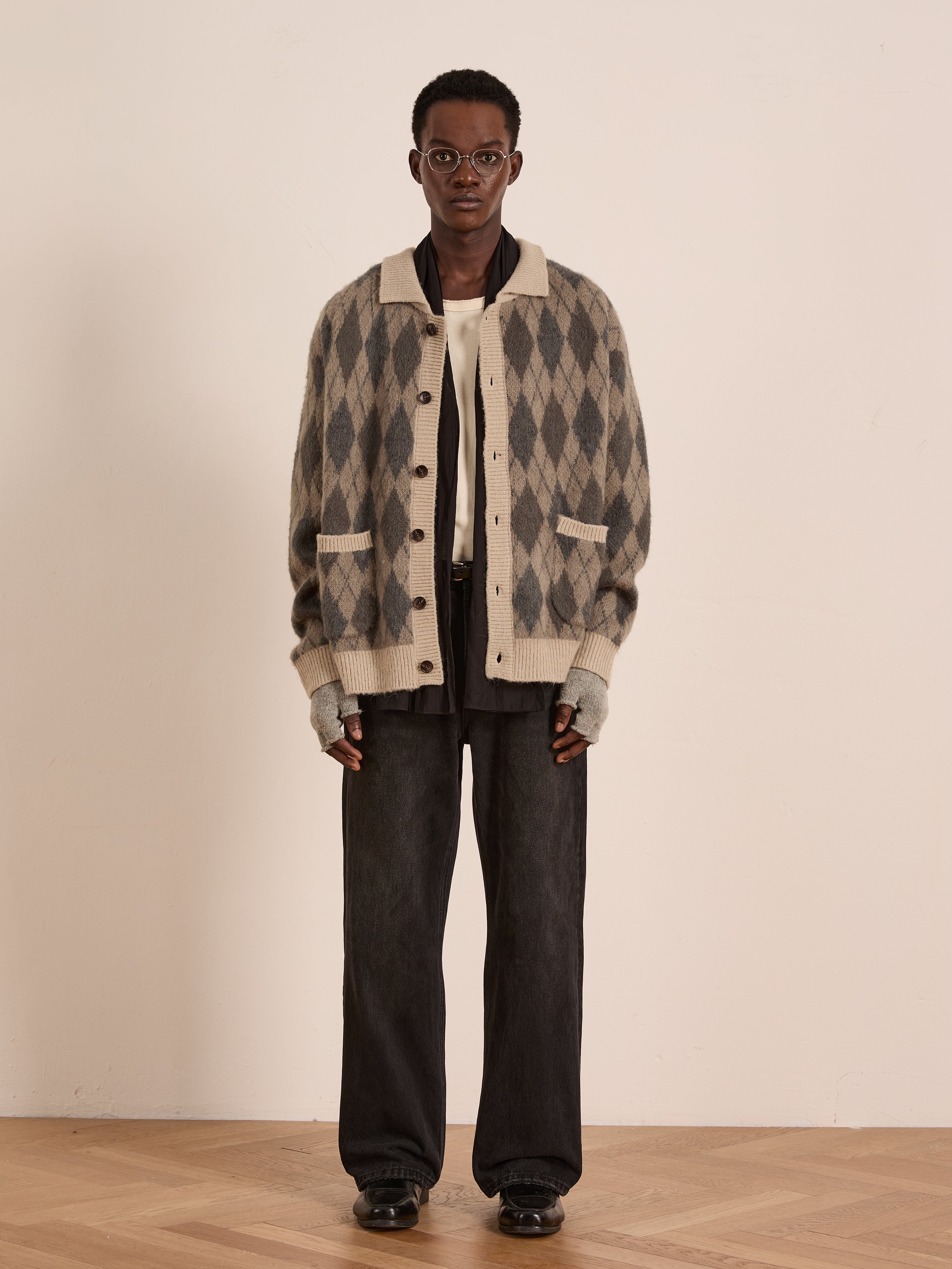 Argyle Cardigan | Modern Menswear by yycbvcnbmmnbm