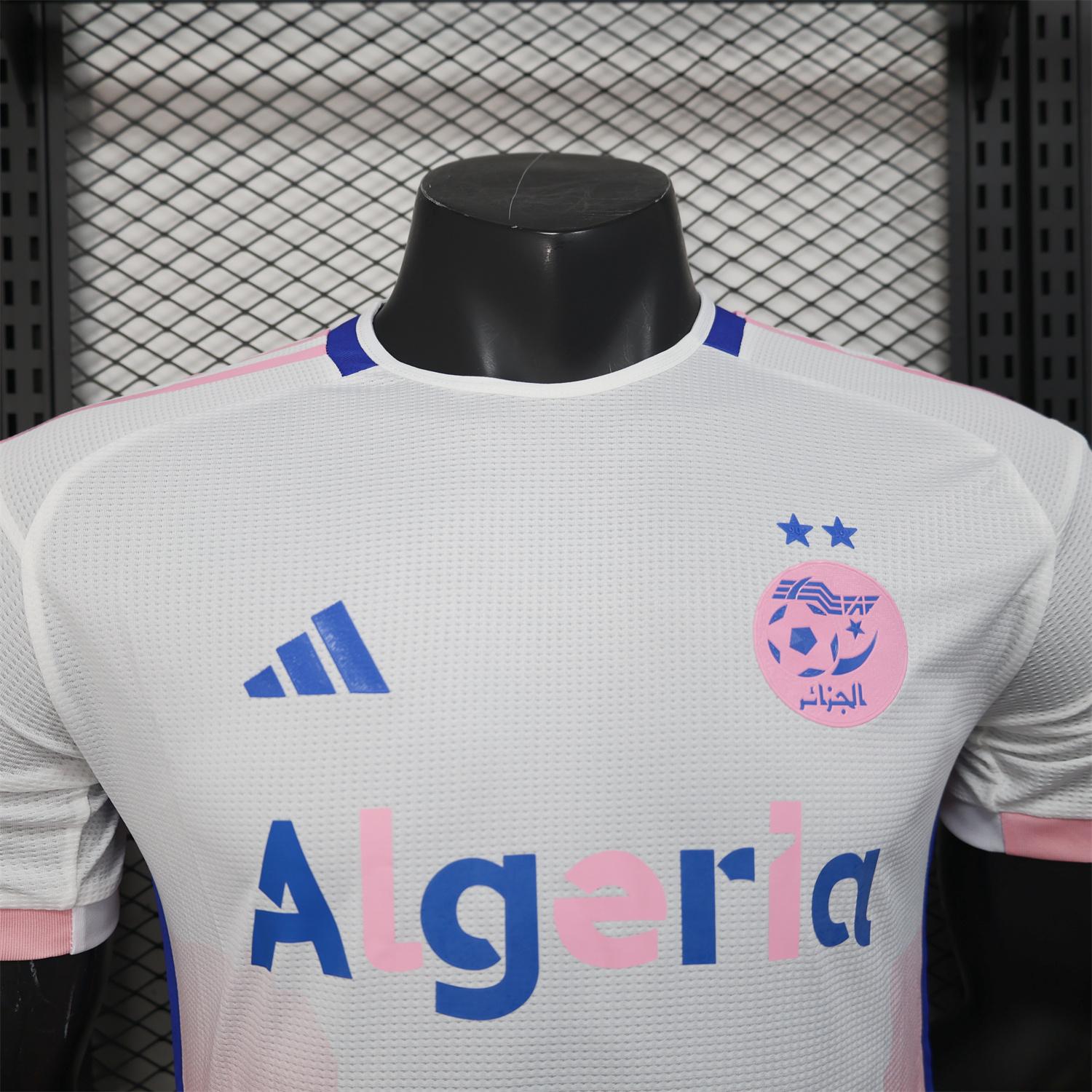 AlphaJersey-Algeria 25-26 Pink Mountains Silhouette White Jersey - Player Version