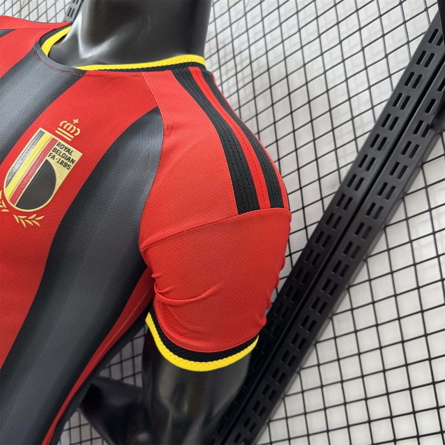 AlphaJersey-Belgium 2026 Red And Black Special Jersey - Player Version